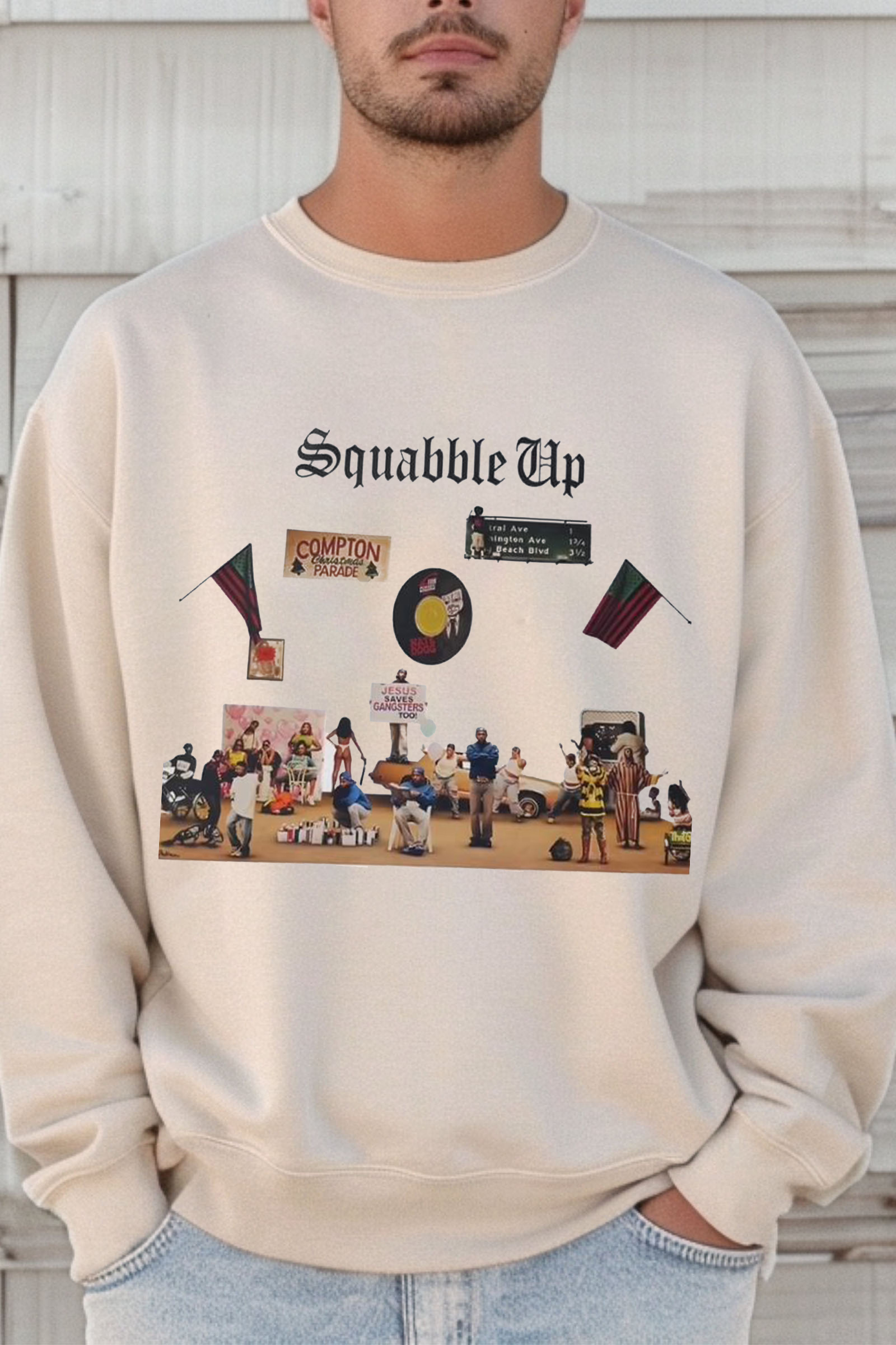 Kendrick casual round Sweatshirt For Men