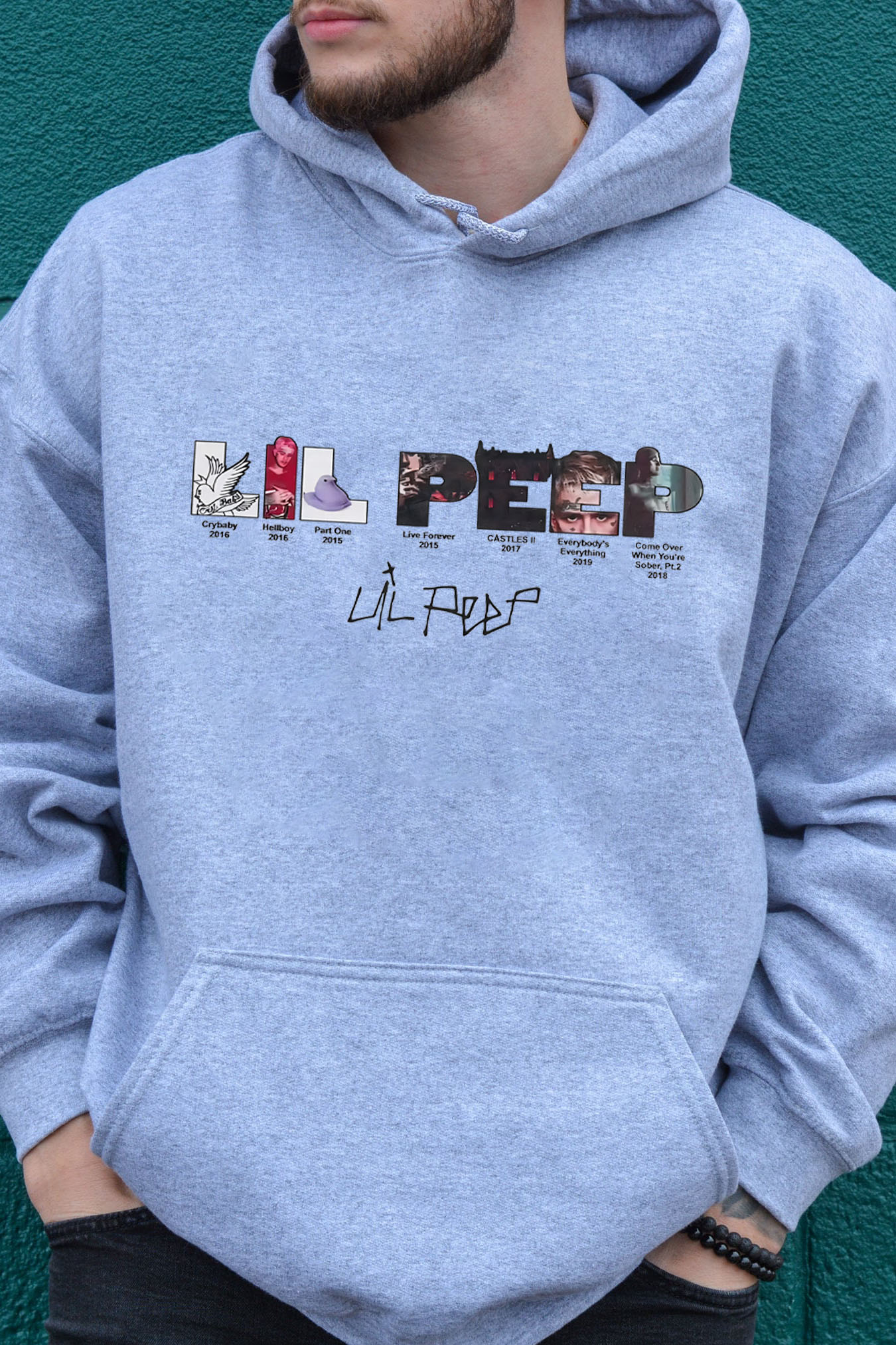 lilpeep hooded sweatshirt for men