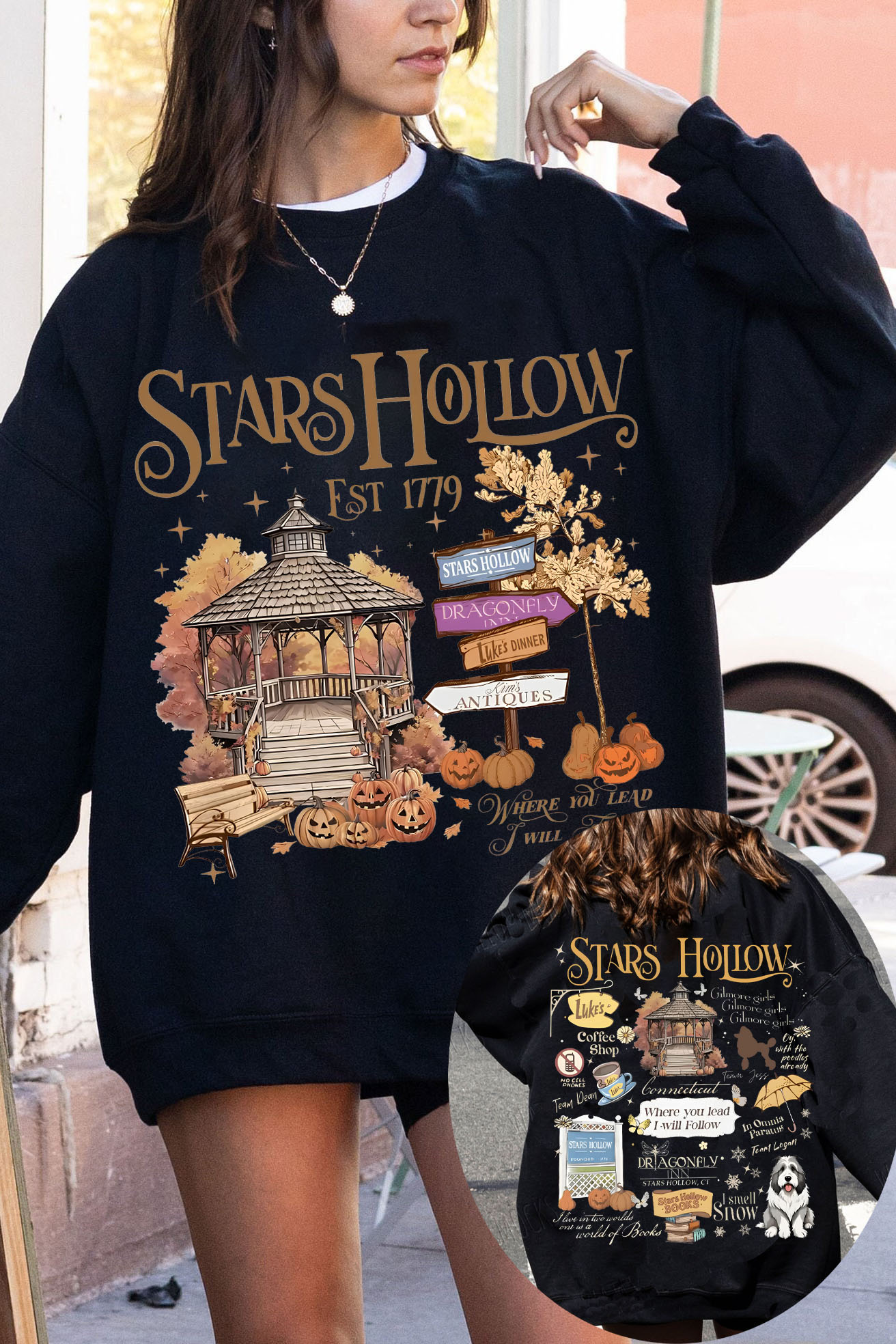 Stars Hollow Luke's Coffee Sweatshirt For Women