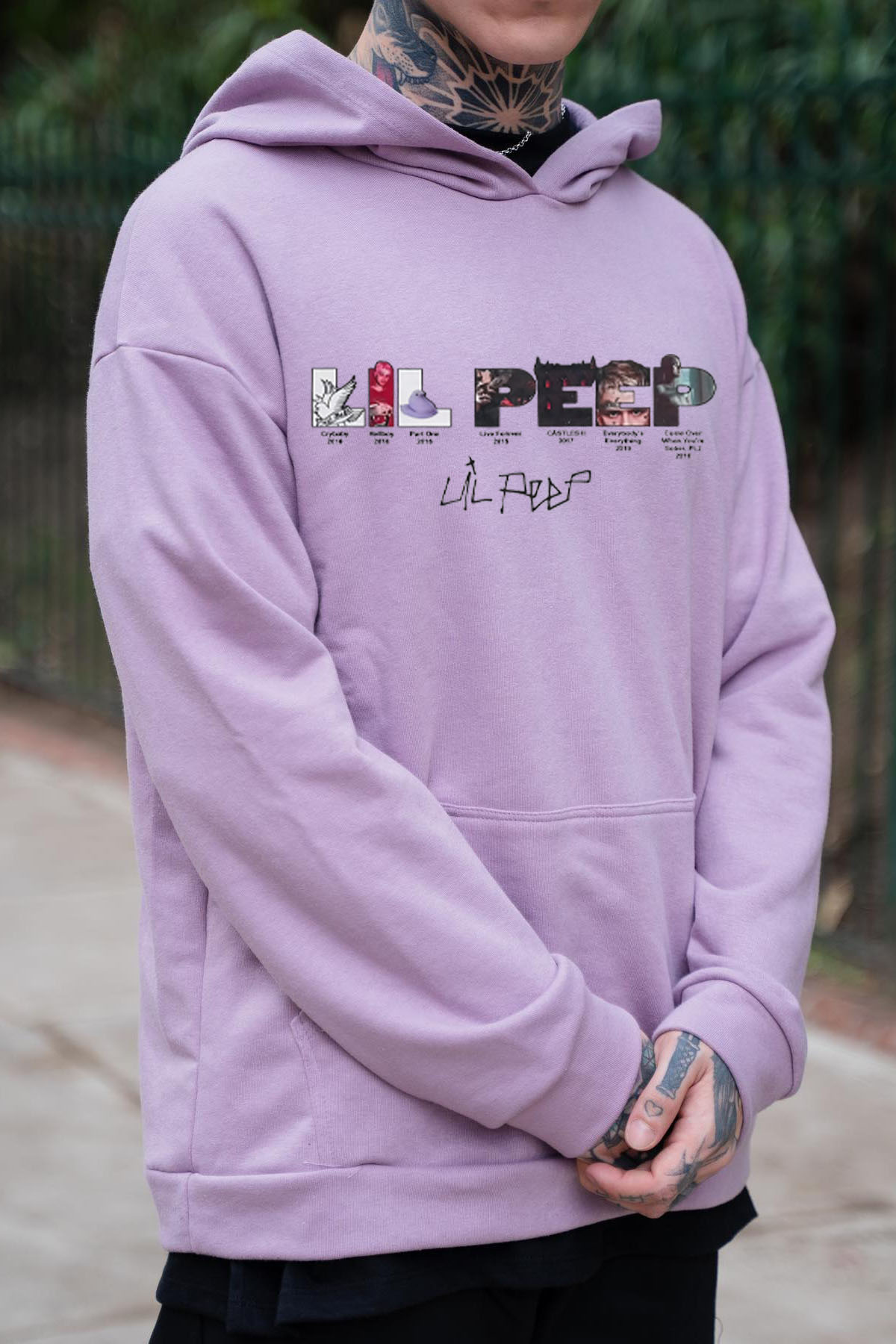 lilpeep hooded sweatshirt for men