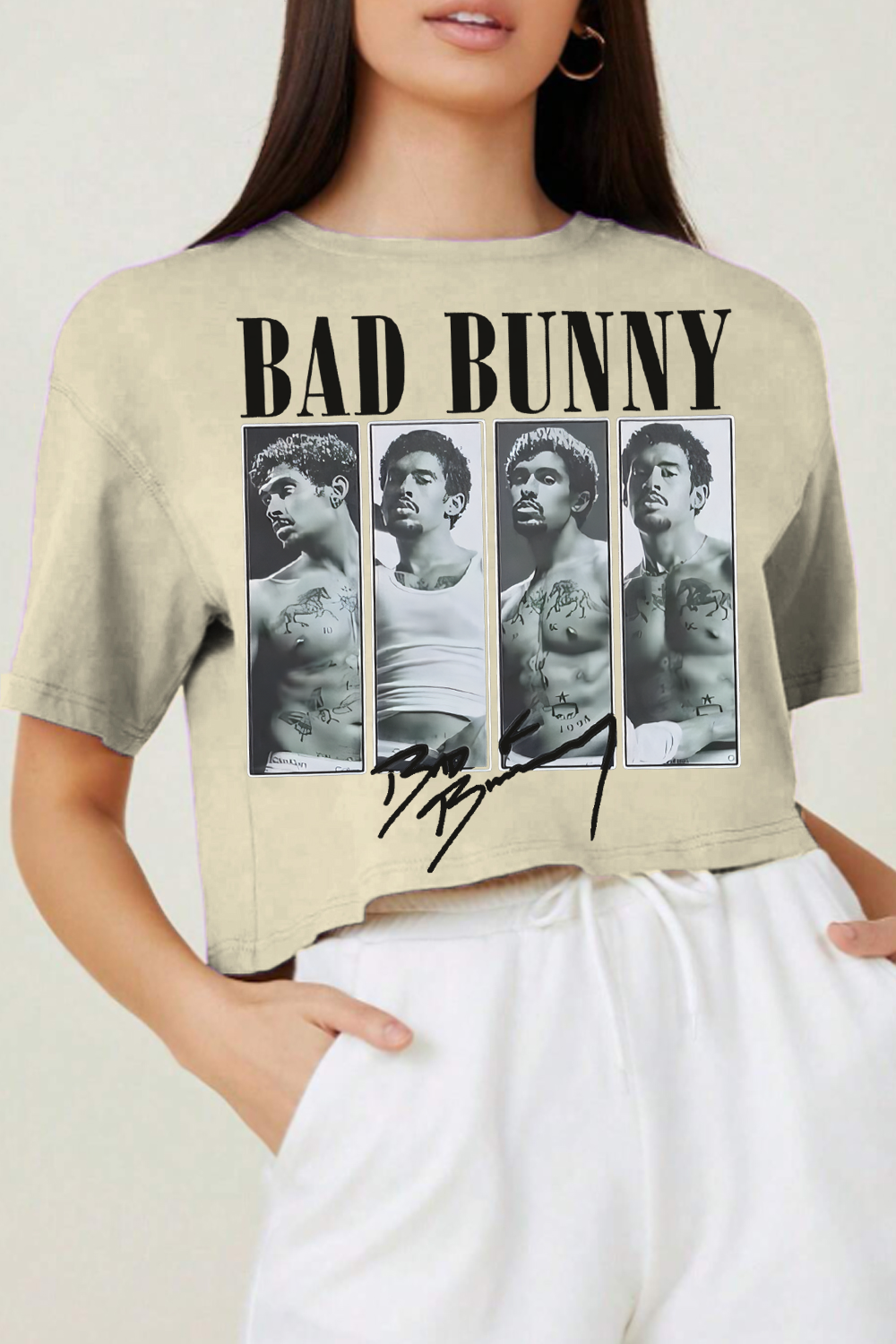 Bad Bunny Sexy?fans crop TEE