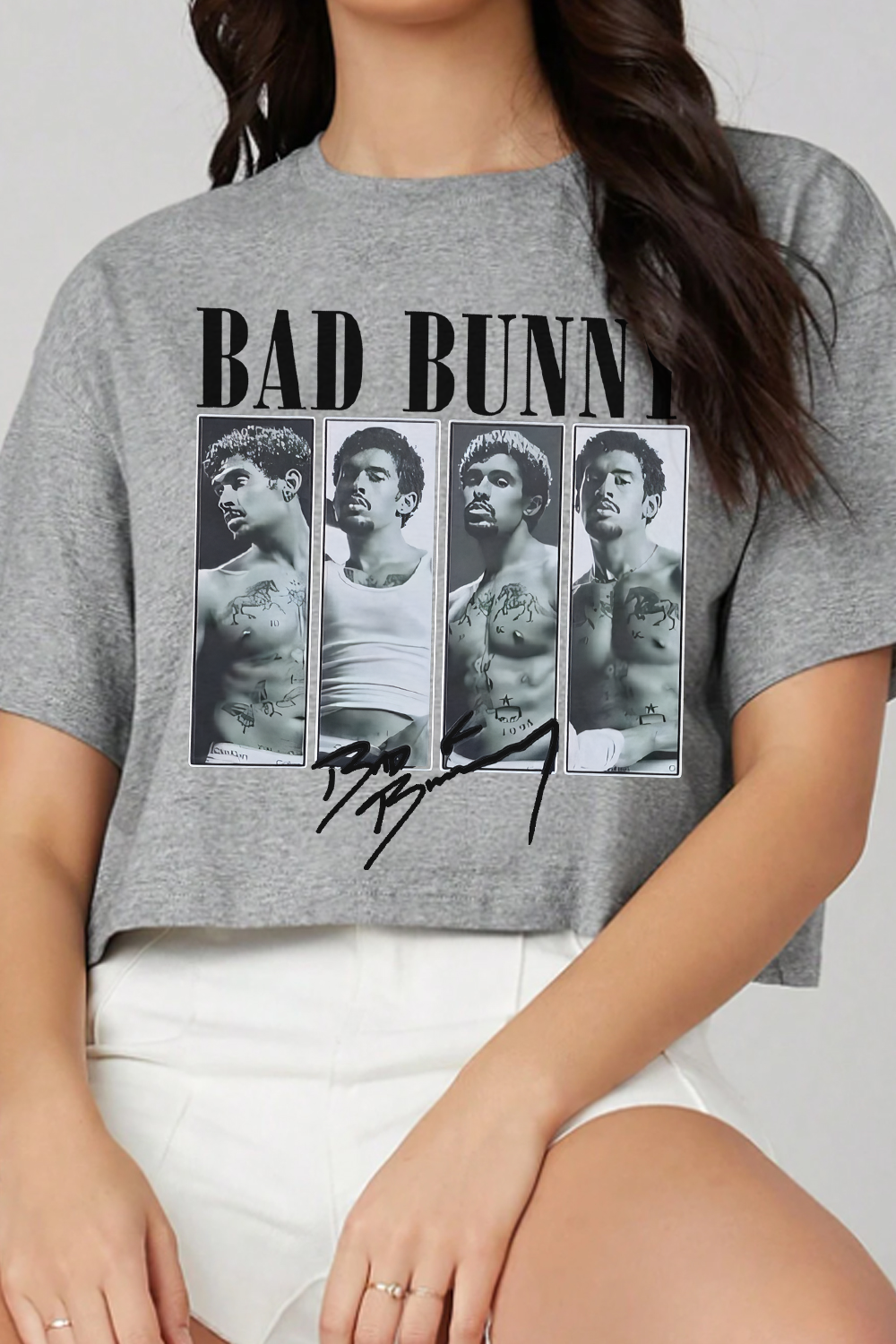 Bad Bunny Sexy?fans crop TEE