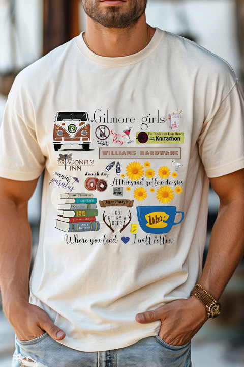Vintage Stars Hollow Men Tshirt, Gilmore Girls