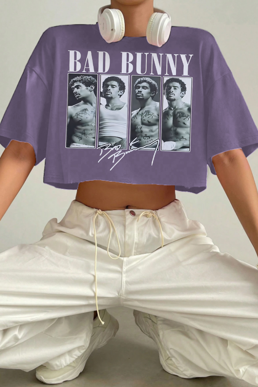 Bad Bunny Sexy?fans crop TEE