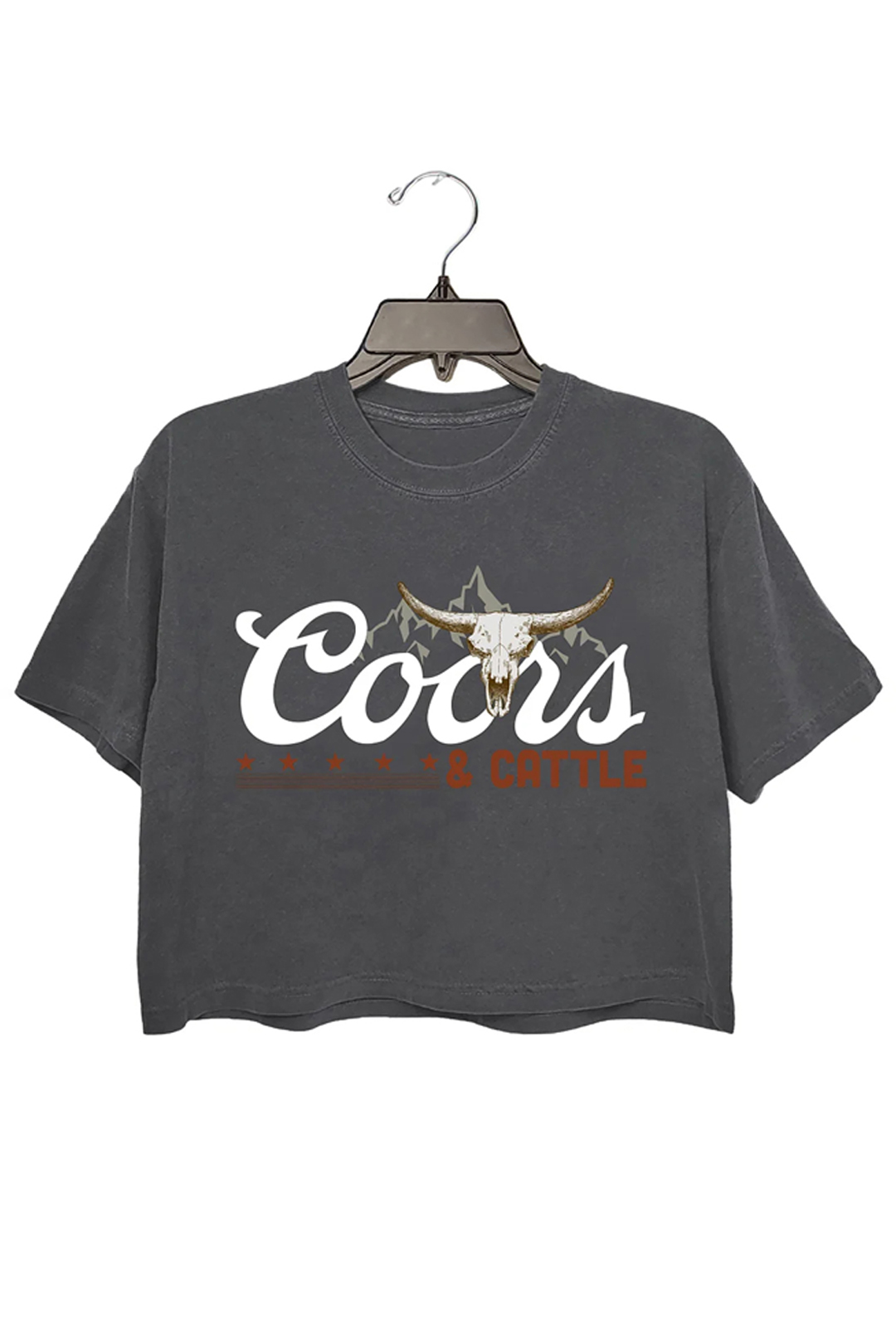 Coors & Cattle Crop Top For Women