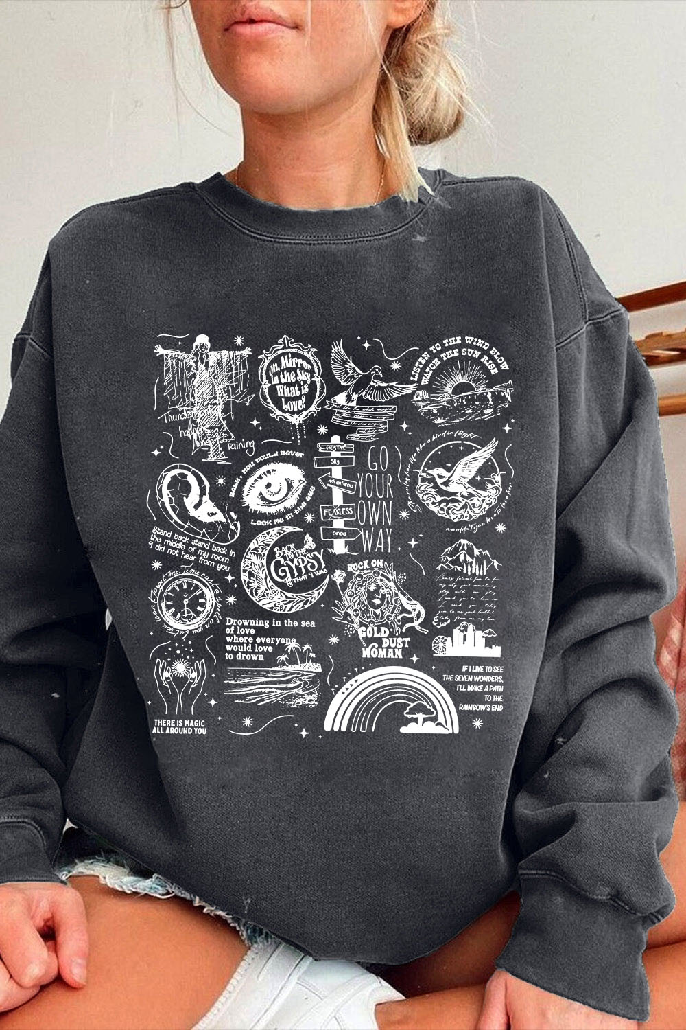 Stevie Nicks Tracklist Sweatshirt  For Women