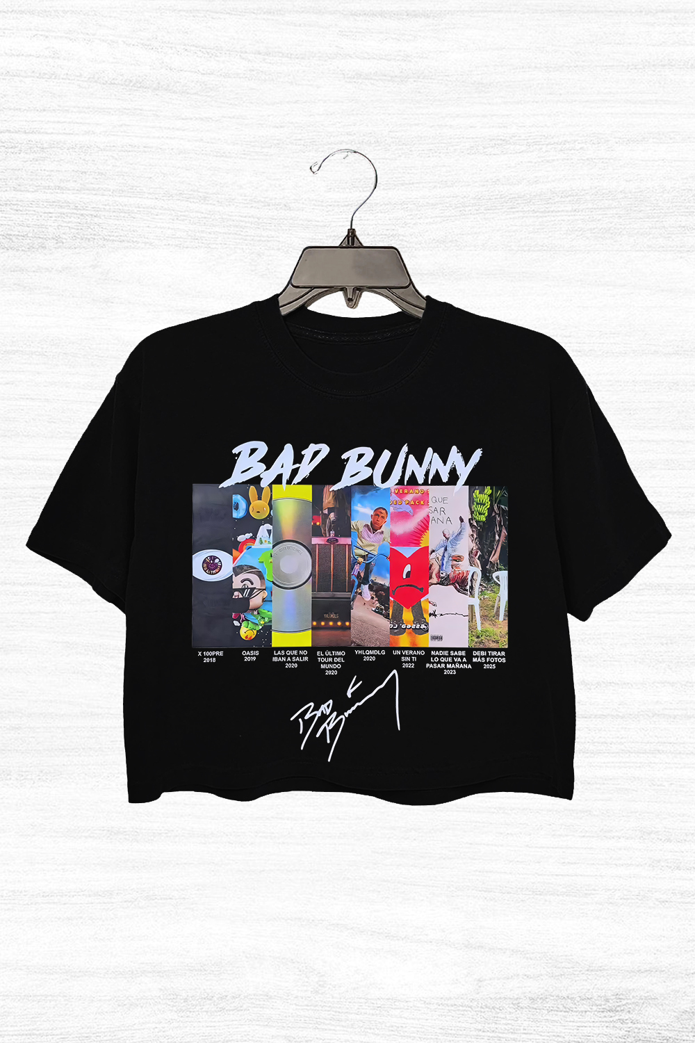 badbunny Short sleeve Crop Top