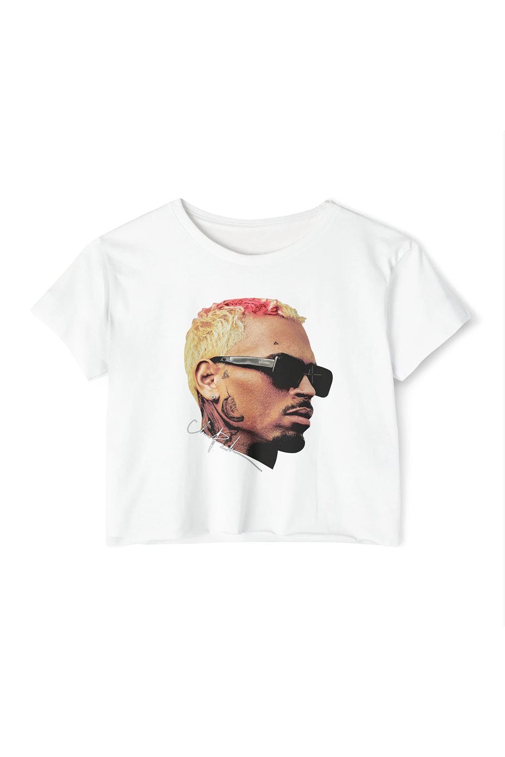 CB crop top face world tour Chris Brown crop shirt