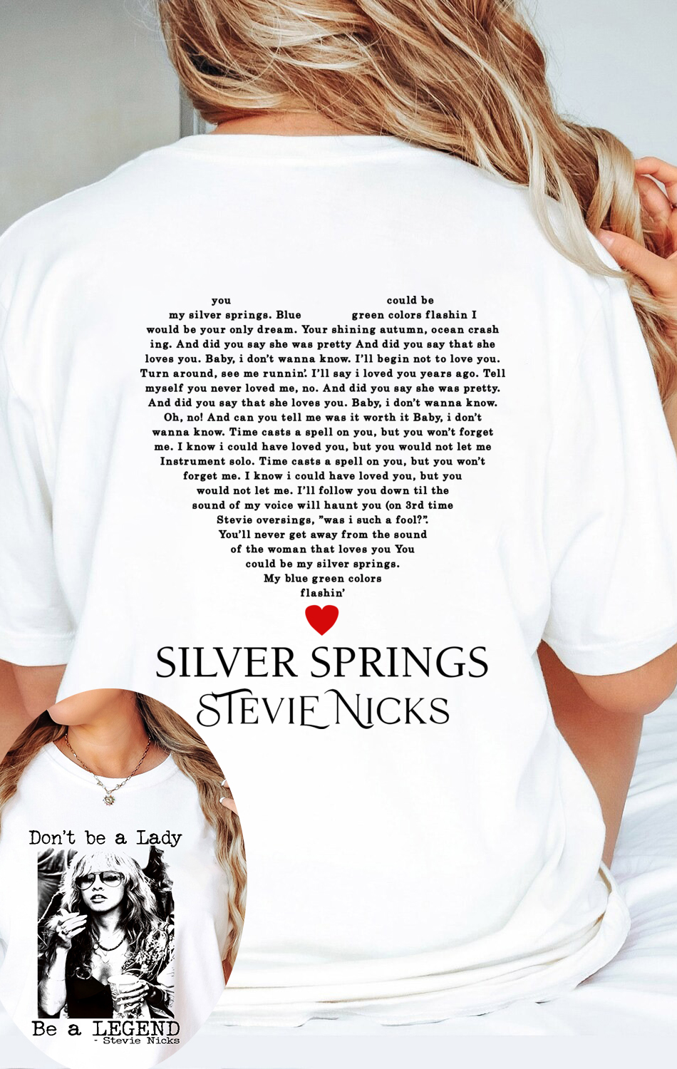 Stevie Nicks 2 Sides Shirt For Women