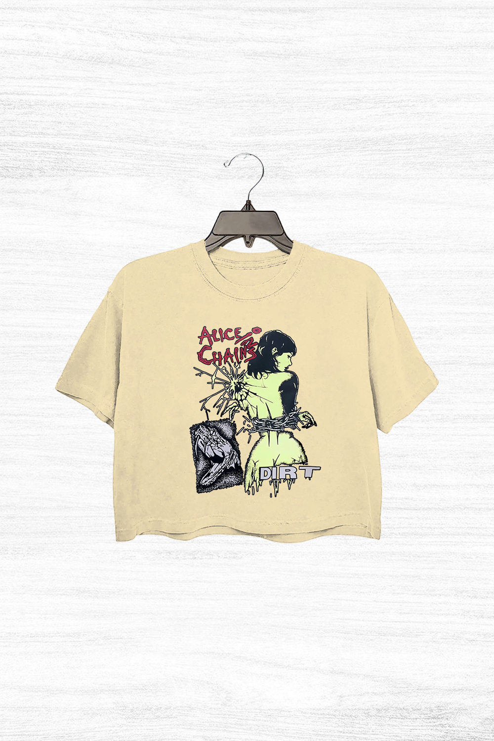 aliceinchains Short sleeve Crop Top
