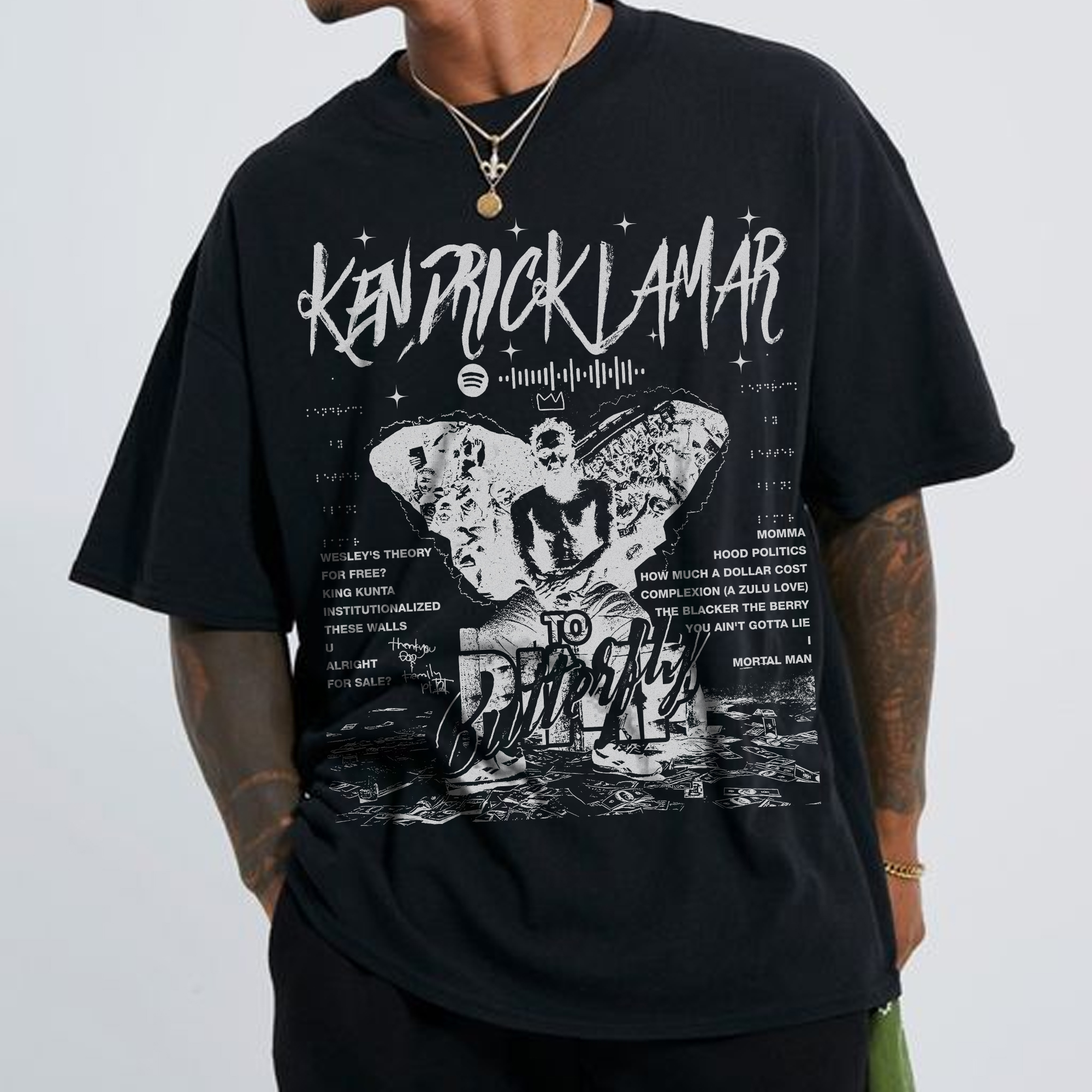 Kendrick Lamar Butterfly Album  Vintage ?C Shirt