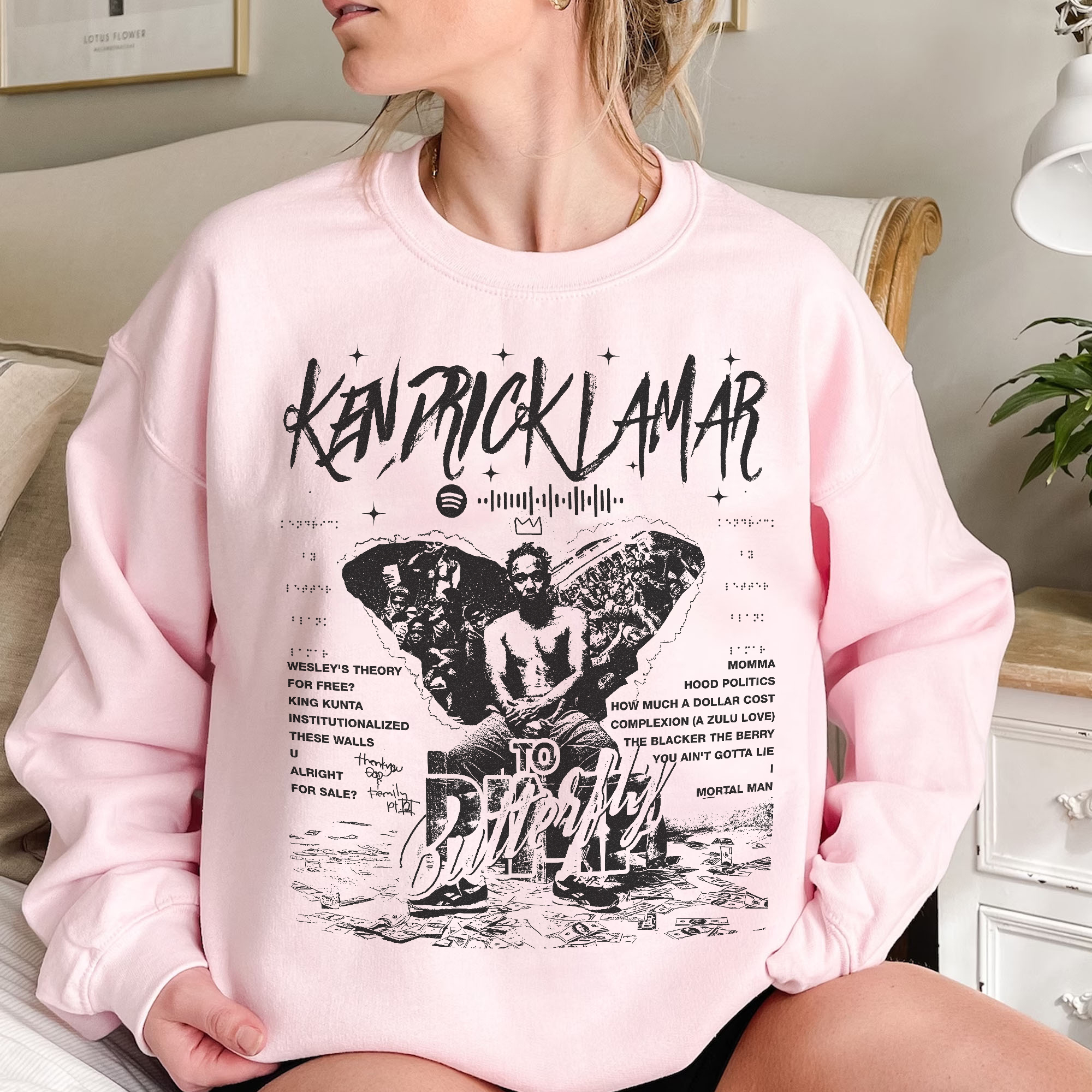 Kendrick Lamar Butterfly Album  Vintage ?C Shirt