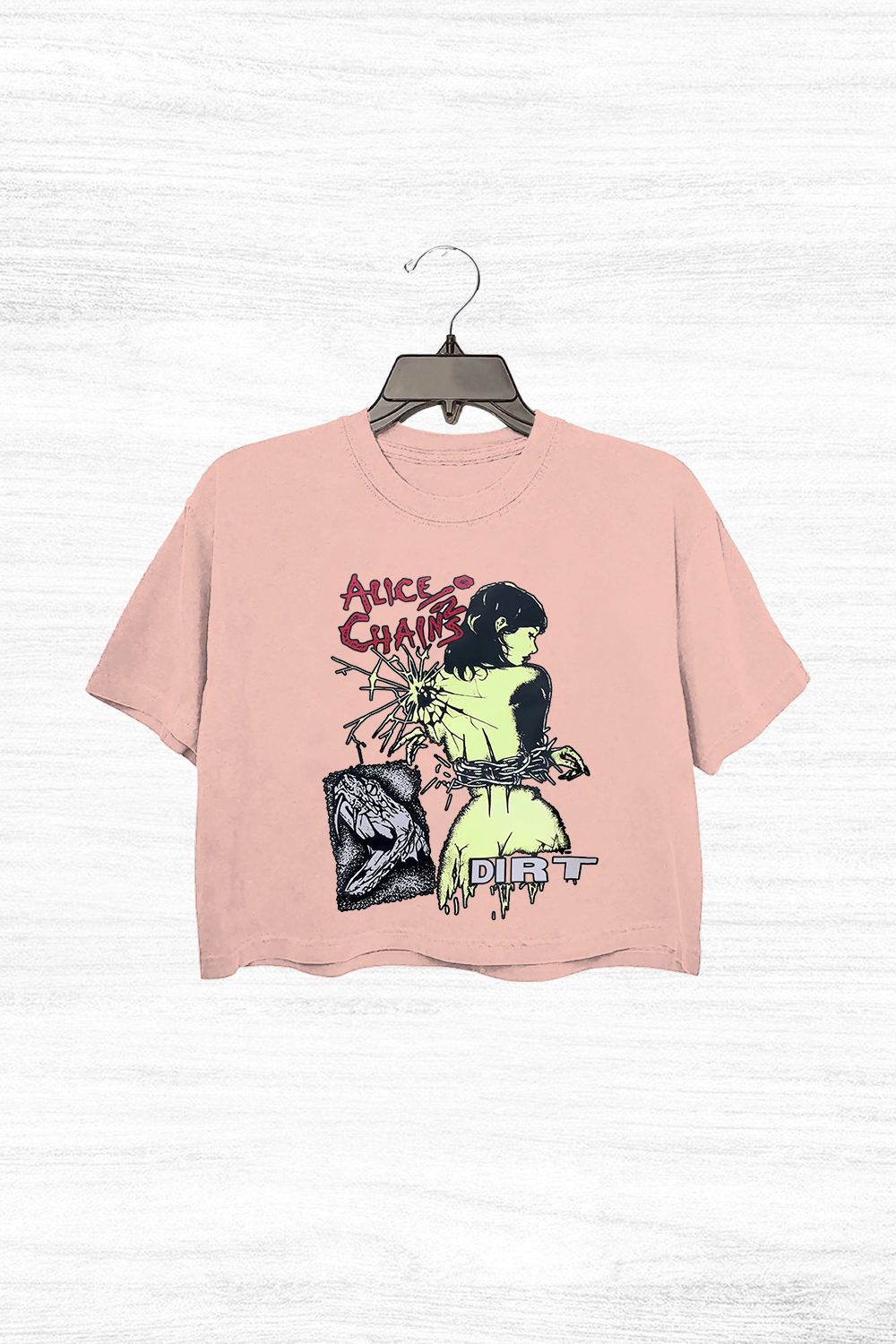 aliceinchains Short sleeve Crop Top
