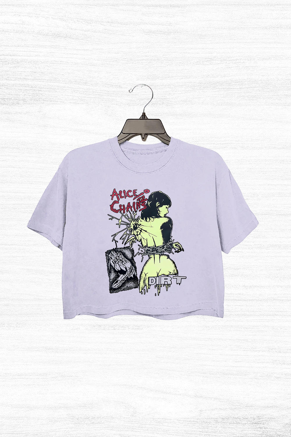aliceinchains Short sleeve Crop Top