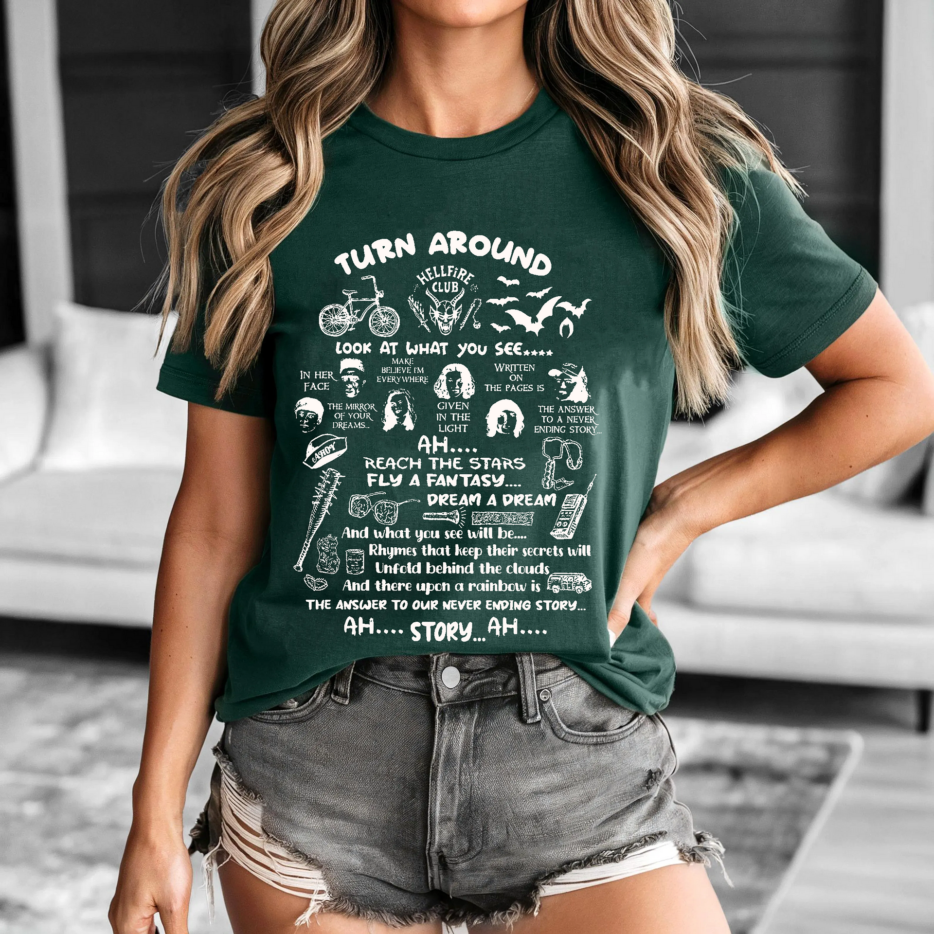 Stranger Things Dustin and Suzy The Neverending Story shirts/Sweatshirts/Hoodies