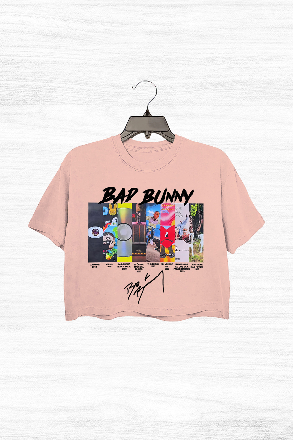 badbunny Short sleeve Crop Top