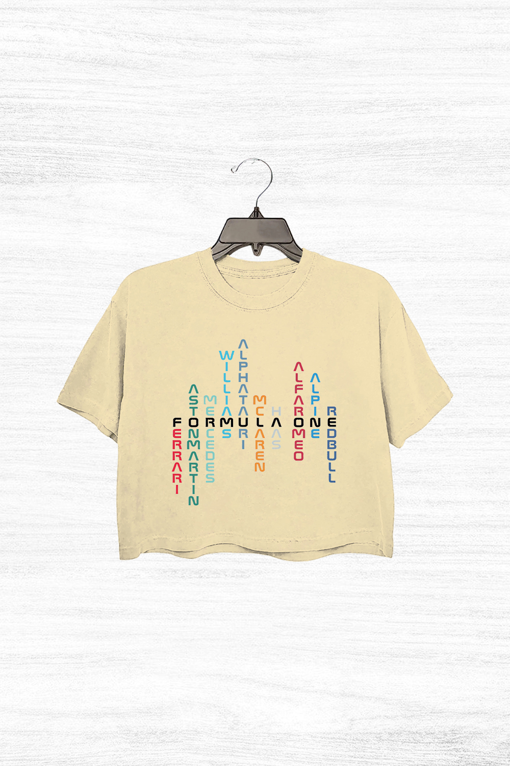 Formula 1 Short sleeve Crop Top