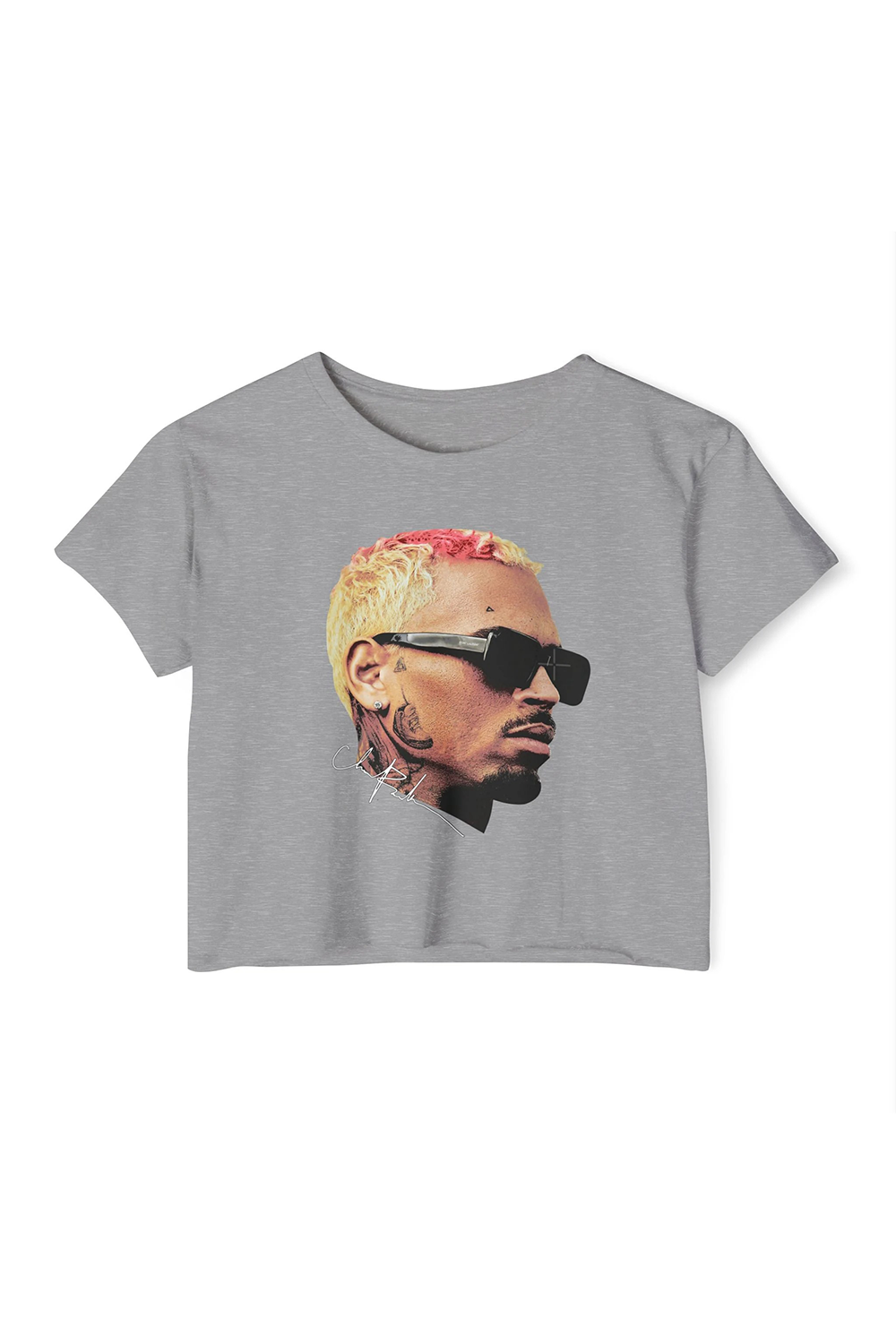 CB crop top face world tour Chris Brown crop shirt