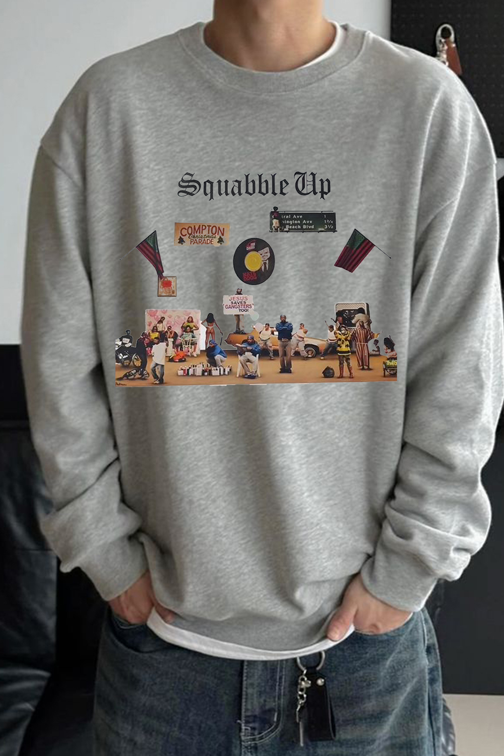 Kendrick casual round Sweatshirt For Men