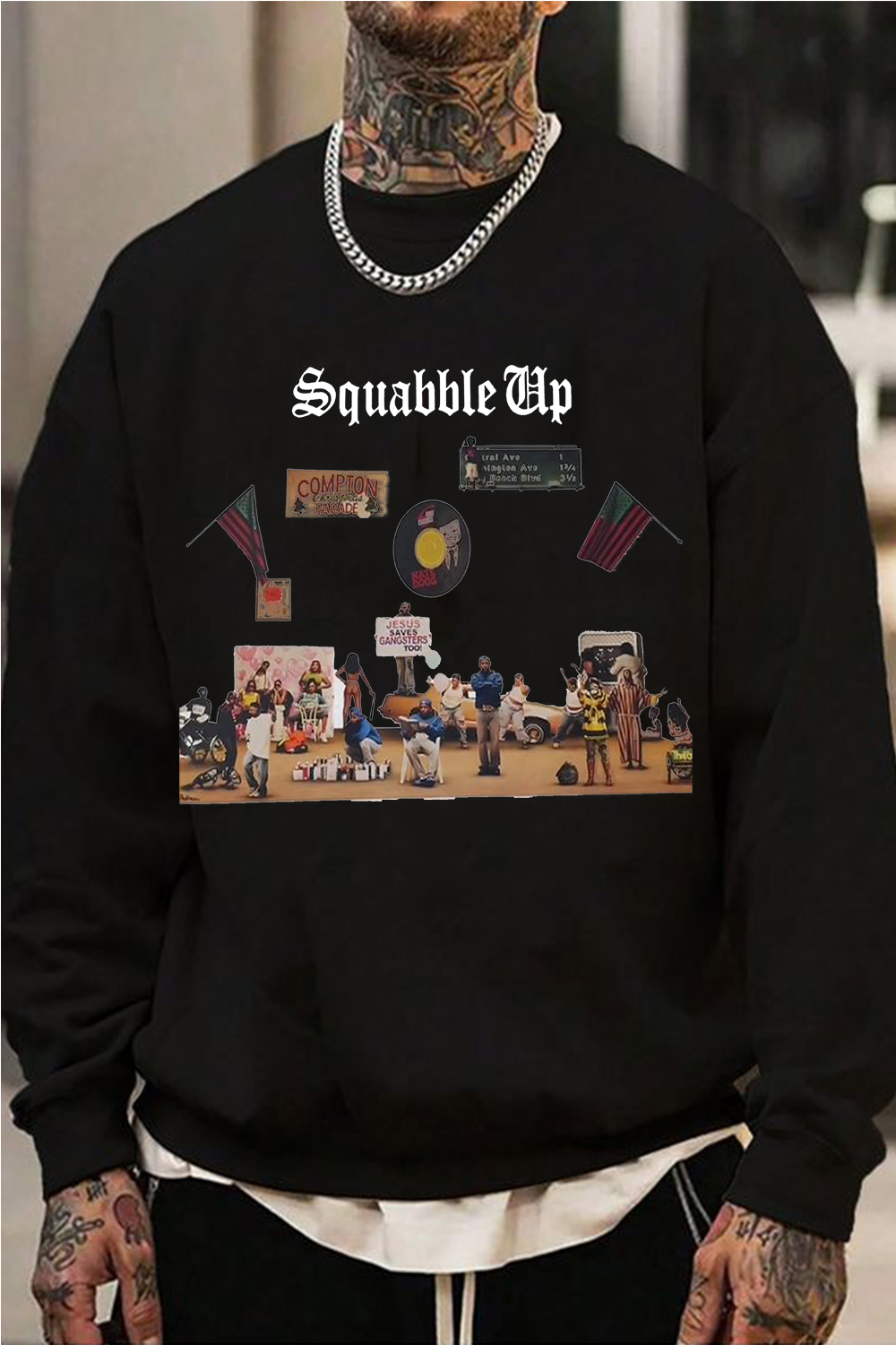 Kendrick casual round Sweatshirt For Men