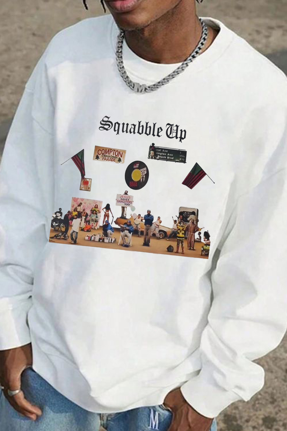 Kendrick casual round Sweatshirt For Men