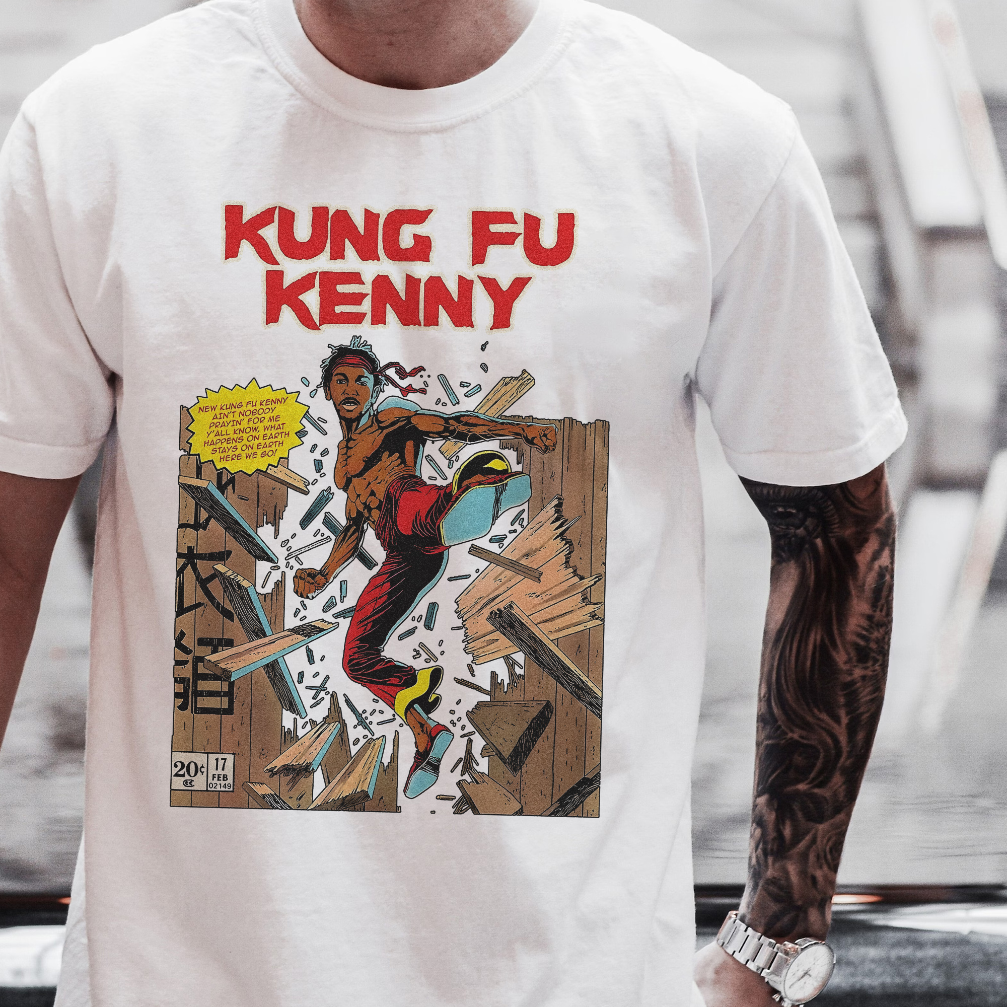 Kendrick Lamar Kung-Fu Kenny Vintage ?C Shirt