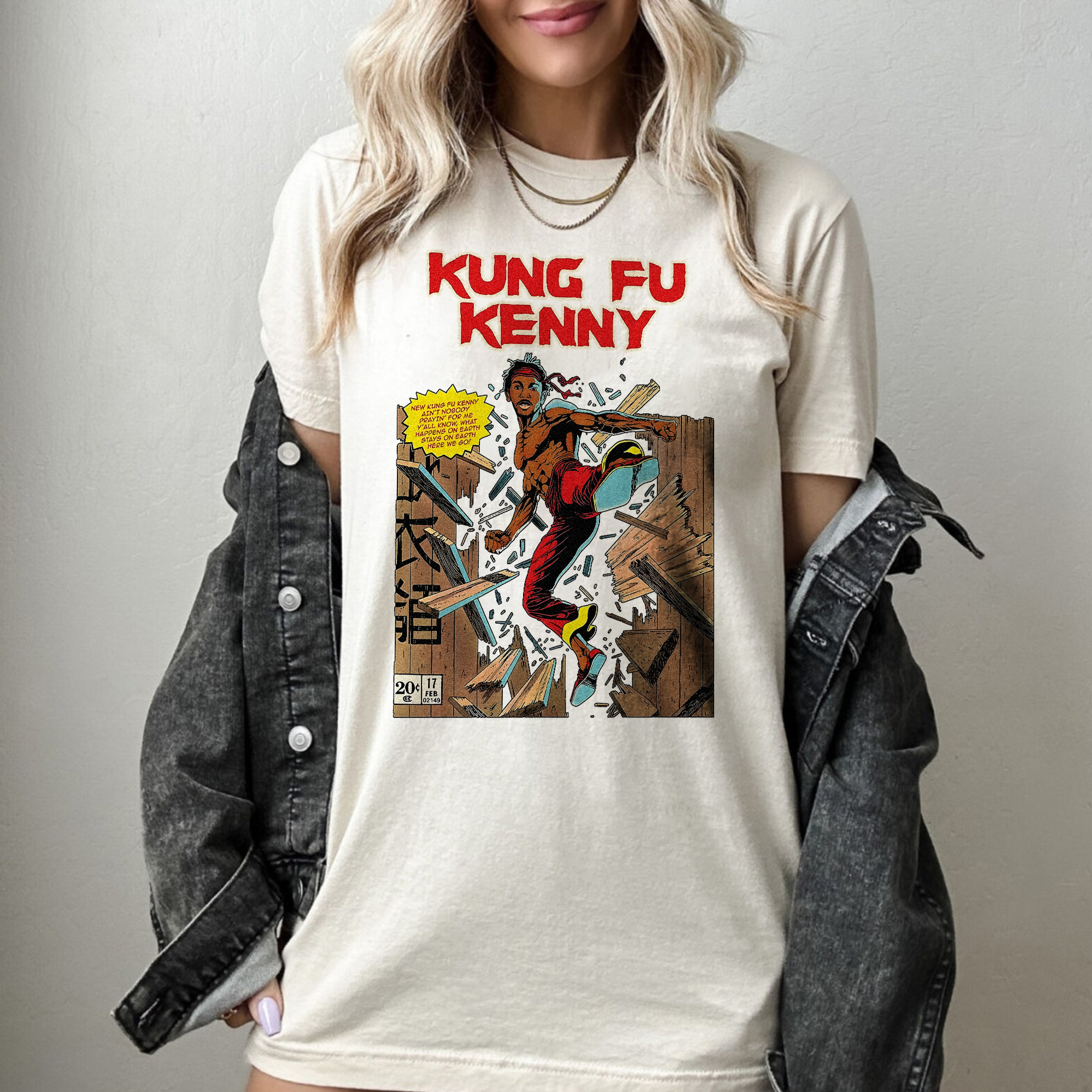 Kendrick Lamar Kung-Fu Kenny Vintage ?C Shirt