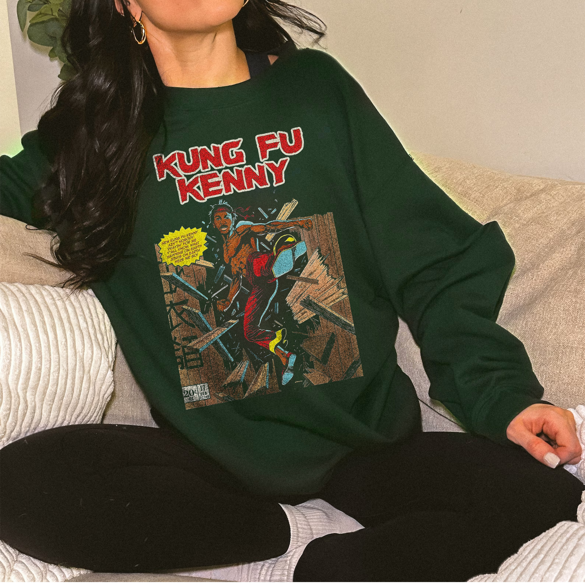 Kendrick Lamar Kung-Fu Kenny Vintage ?C Shirt