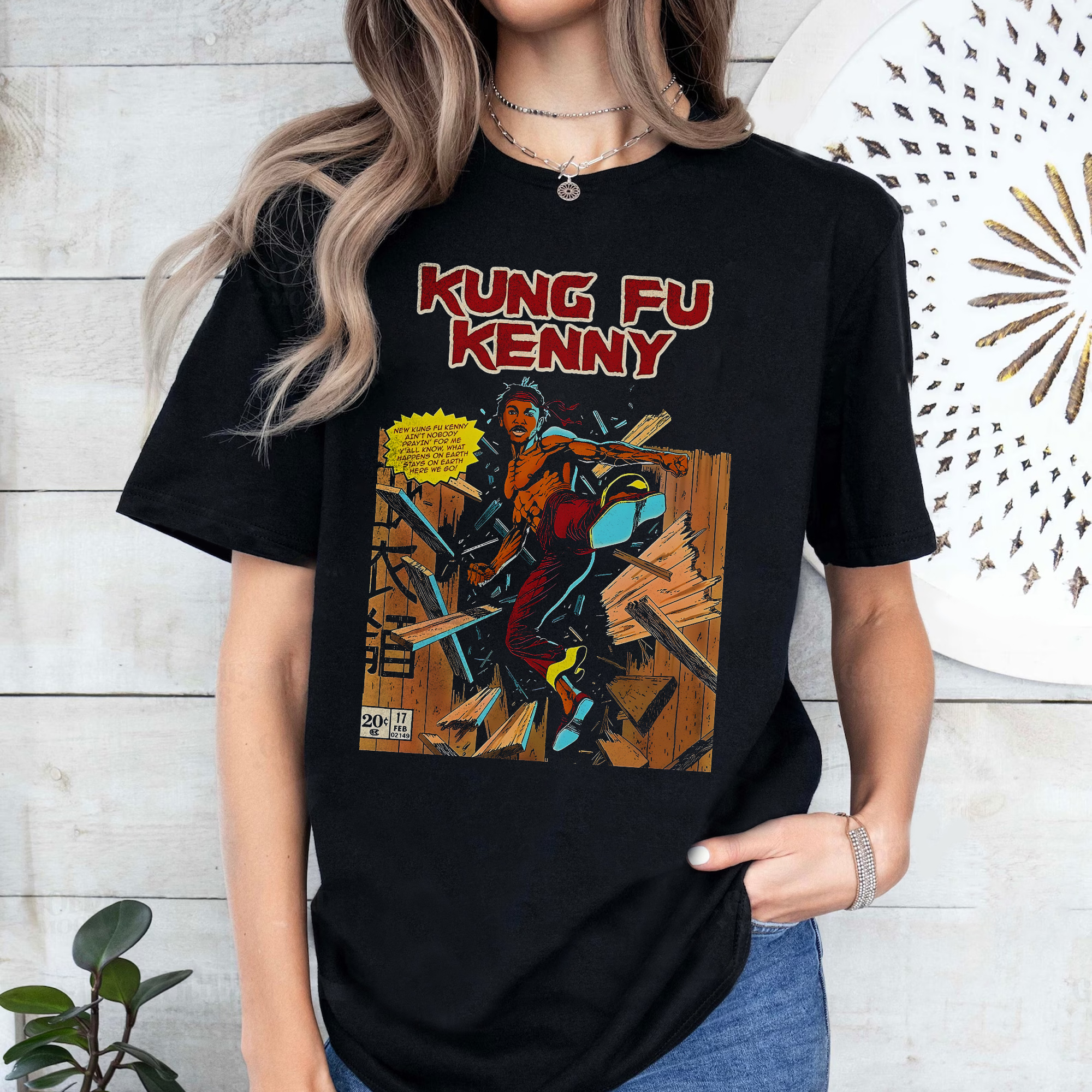 Kendrick Lamar Kung-Fu Kenny Vintage ?C Shirt