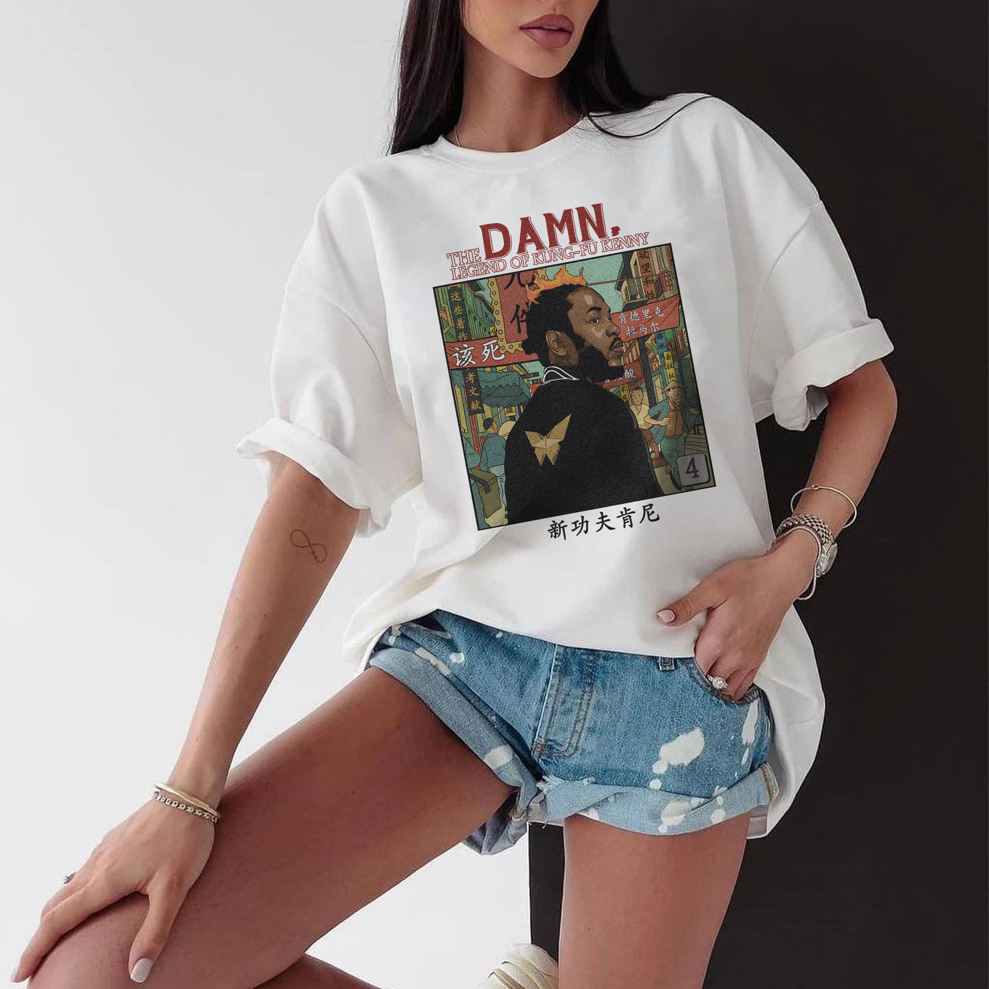 Kendrick Lamar Album Damn Vintage ?C Shirt
