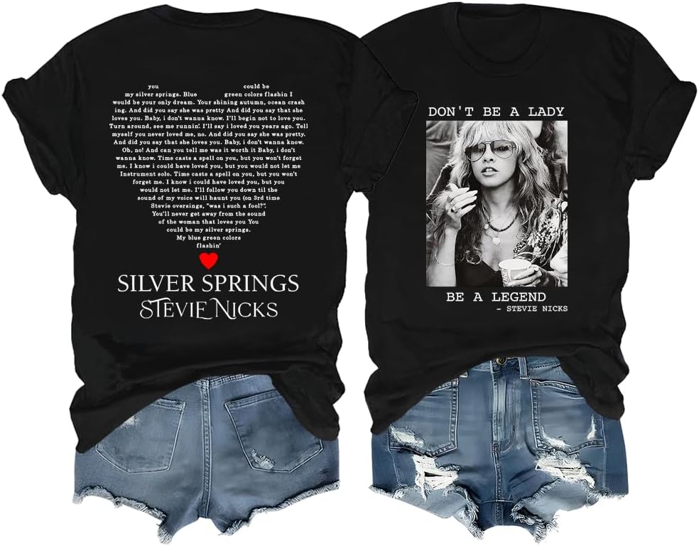 Stevie Nicks 2 Sides Shirt For Women