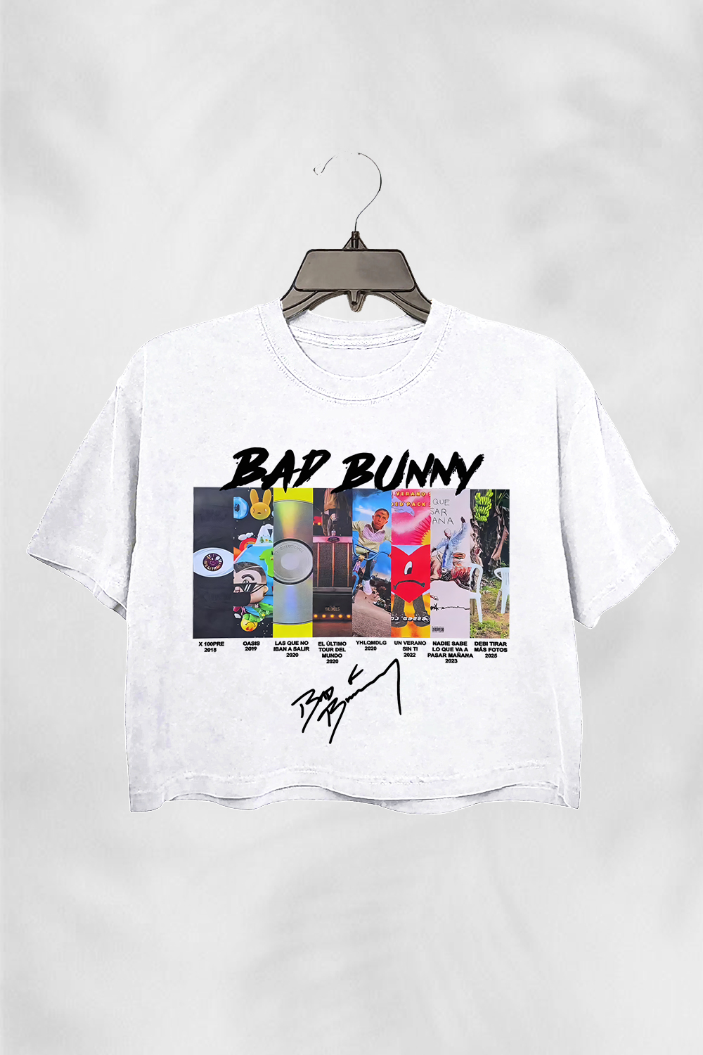 badbunny Short sleeve Crop Top