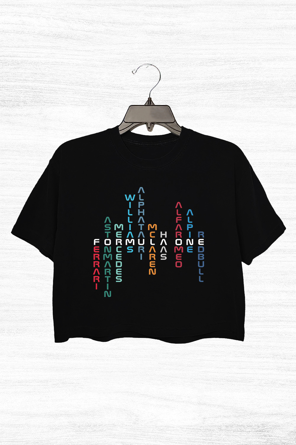 Formula 1 Short sleeve Crop Top