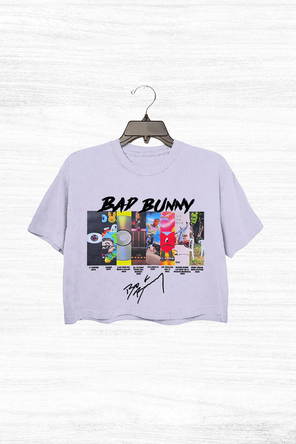 badbunny Short sleeve Crop Top
