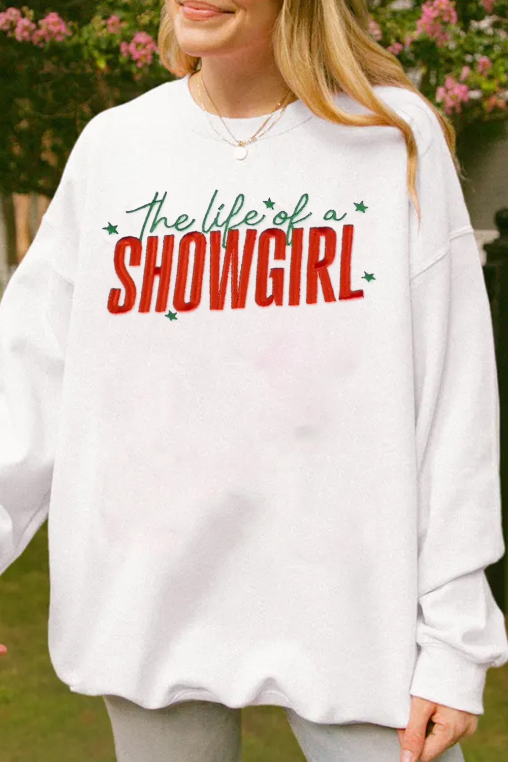 Taylor Swift Embroidered Crewneck Sweatshirt