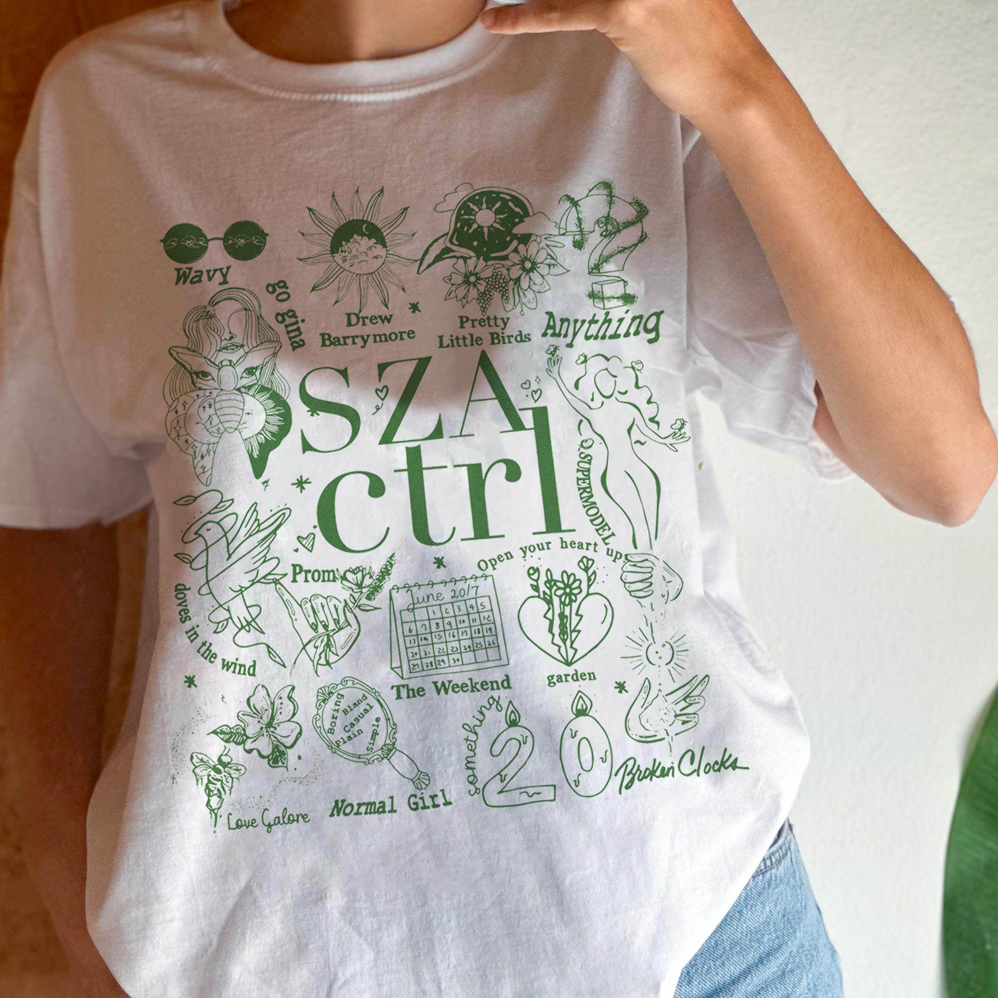 SZA Ctrl Album Version 3 ?C Shirt