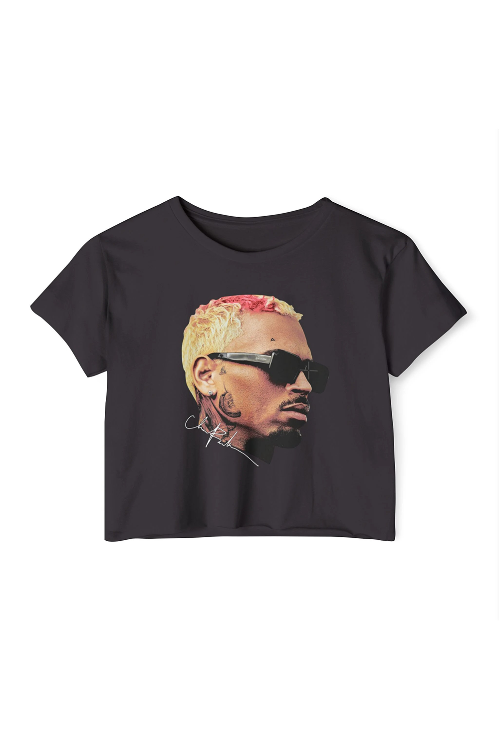 CB crop top face world tour Chris Brown crop shirt
