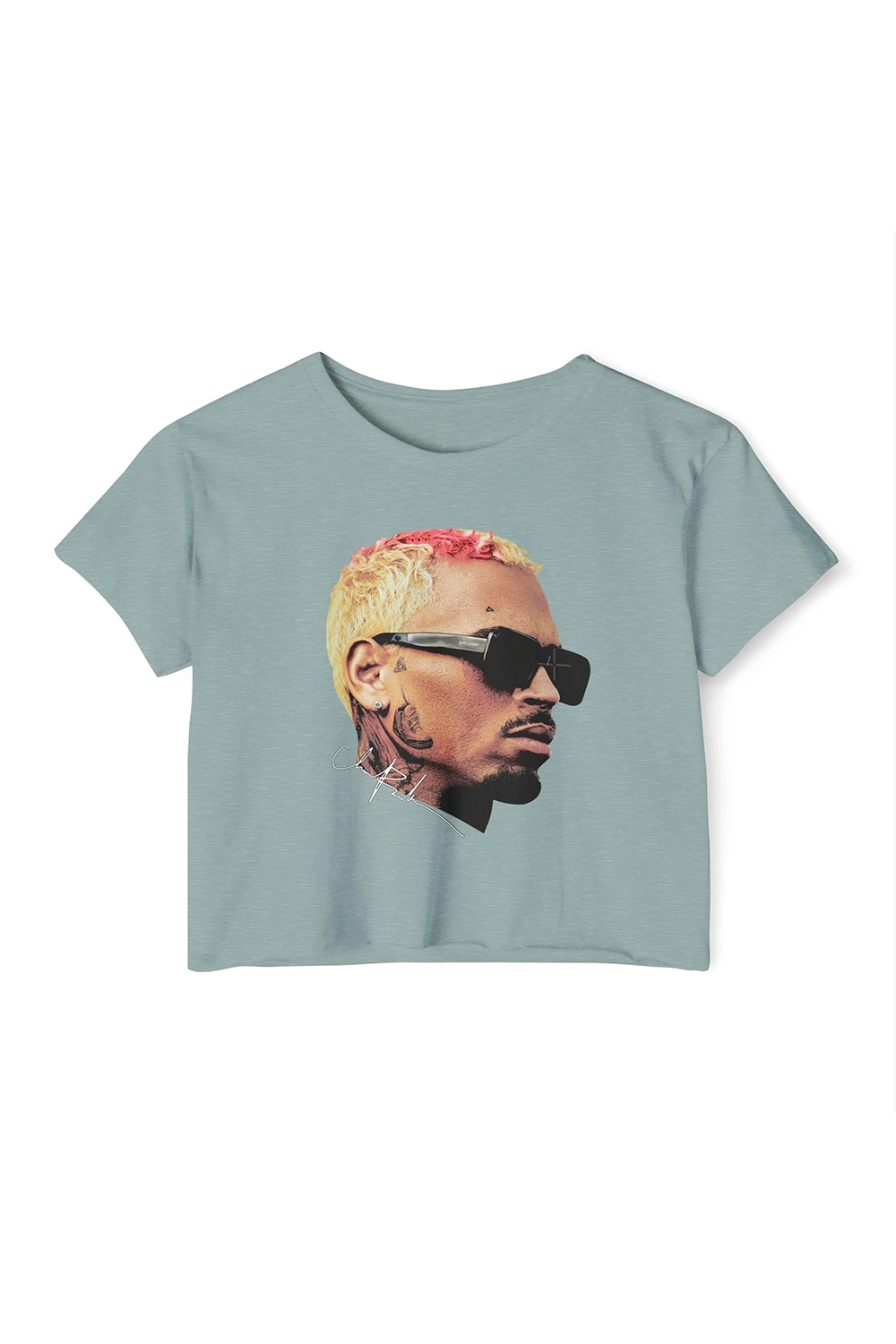 CB crop top face world tour Chris Brown crop shirt