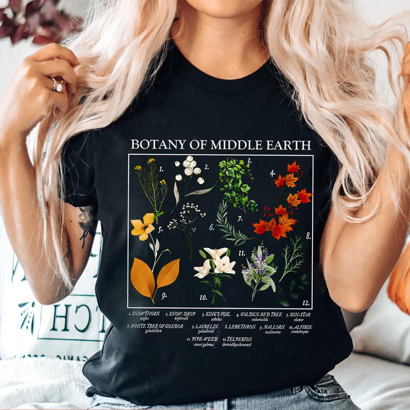 Botany of Middle Earth LOTR T-Shirt For Women