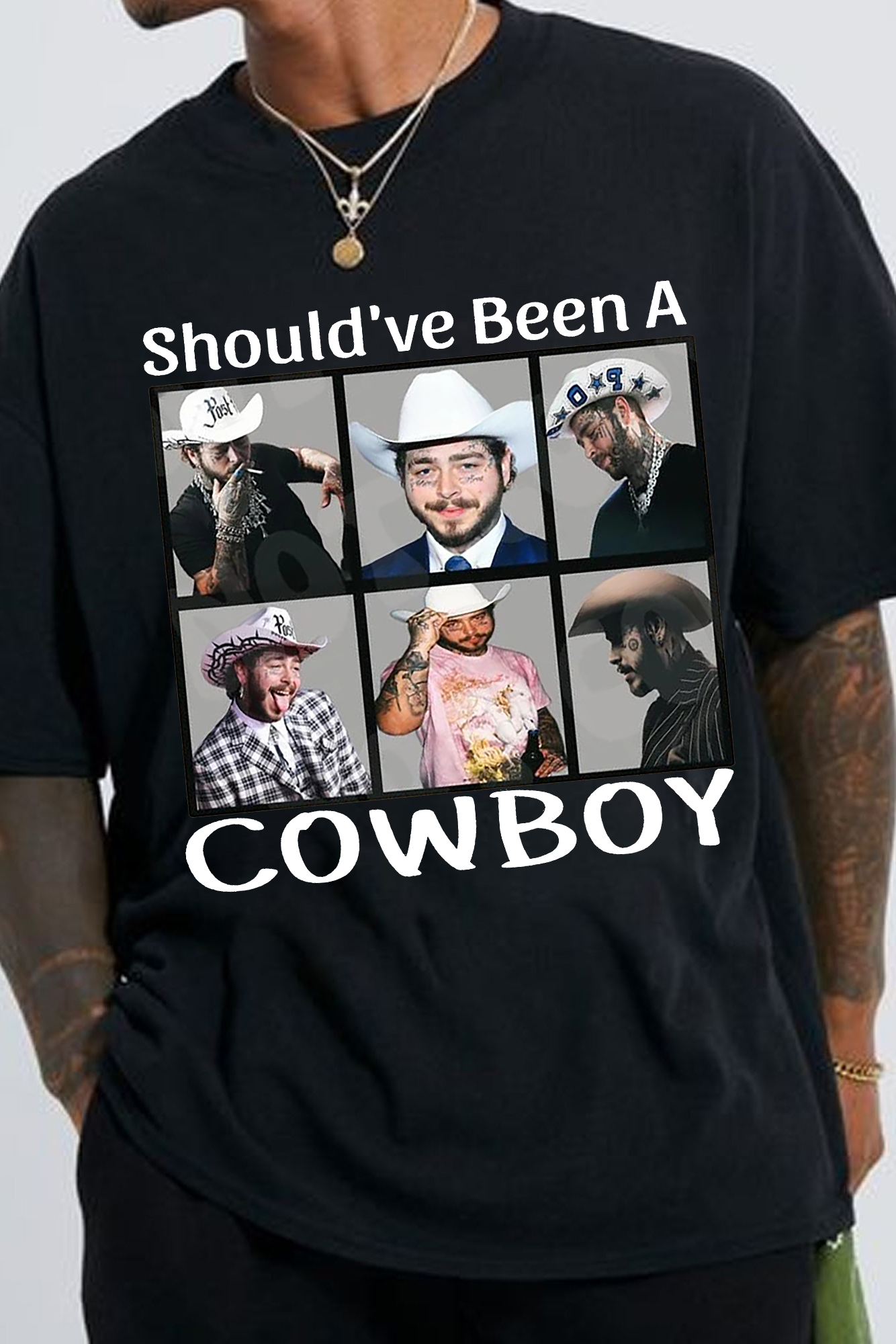 Post Malone ��Should��ve Been A Cowboy�� T-Shirt-MEN