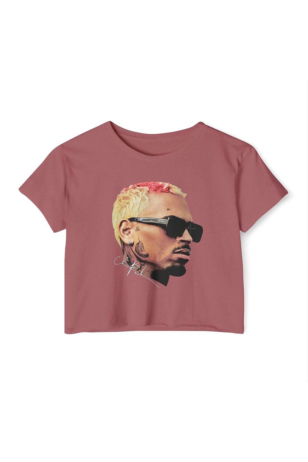CB crop top face world tour Chris Brown crop shirt