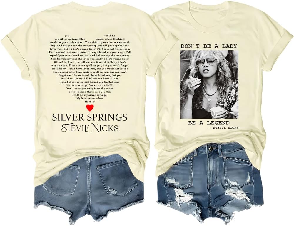 Stevie Nicks 2 Sides Shirt For Women