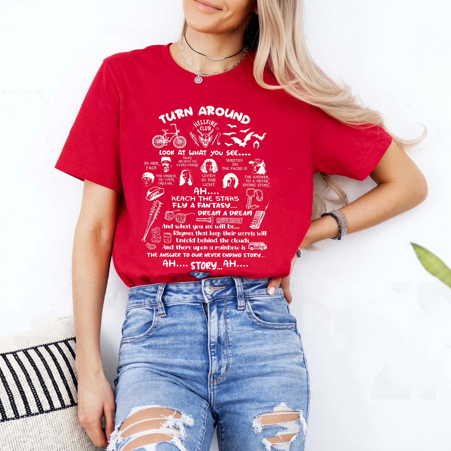 Stranger Things Dustin and Suzy The Neverending Story shirts/Sweatshirts/Hoodies
