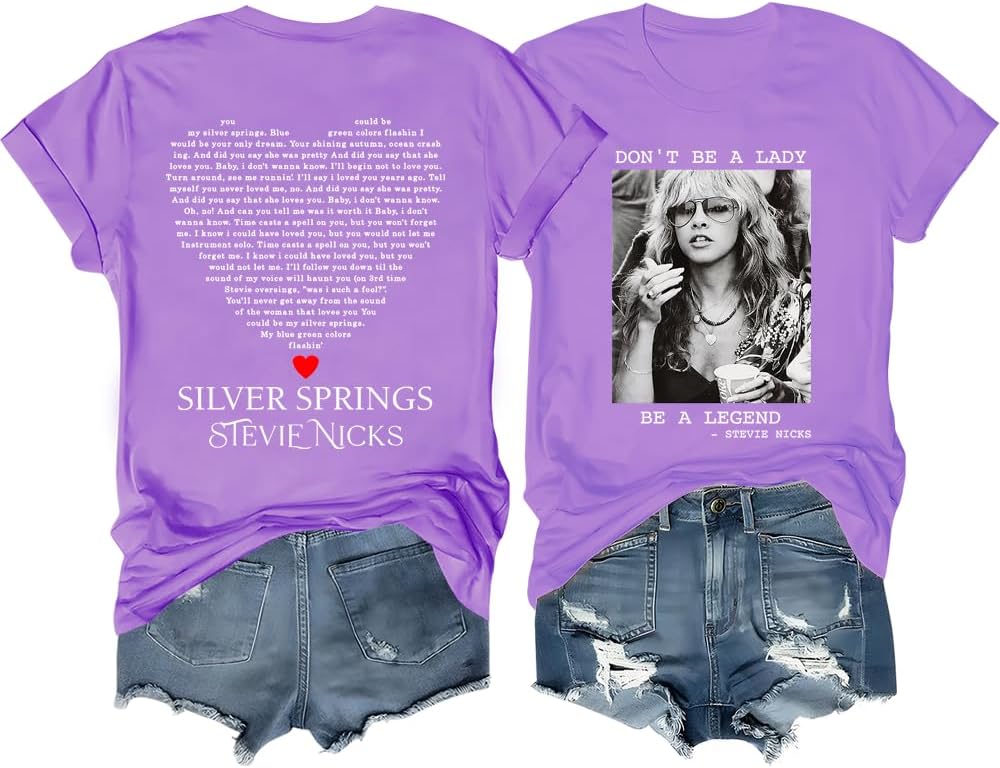 Stevie Nicks 2 Sides Shirt For Women