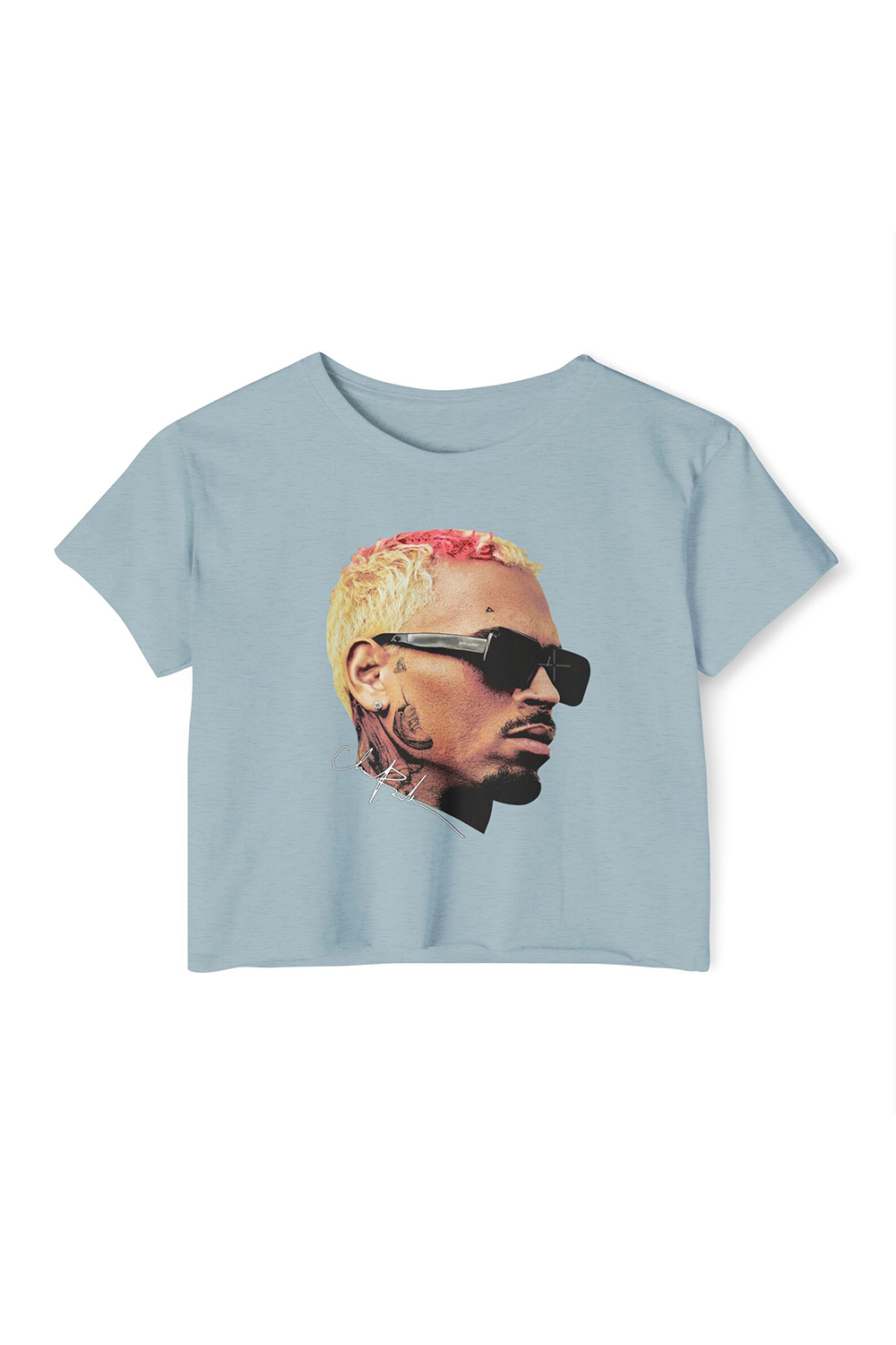 CB crop top face world tour Chris Brown crop shirt