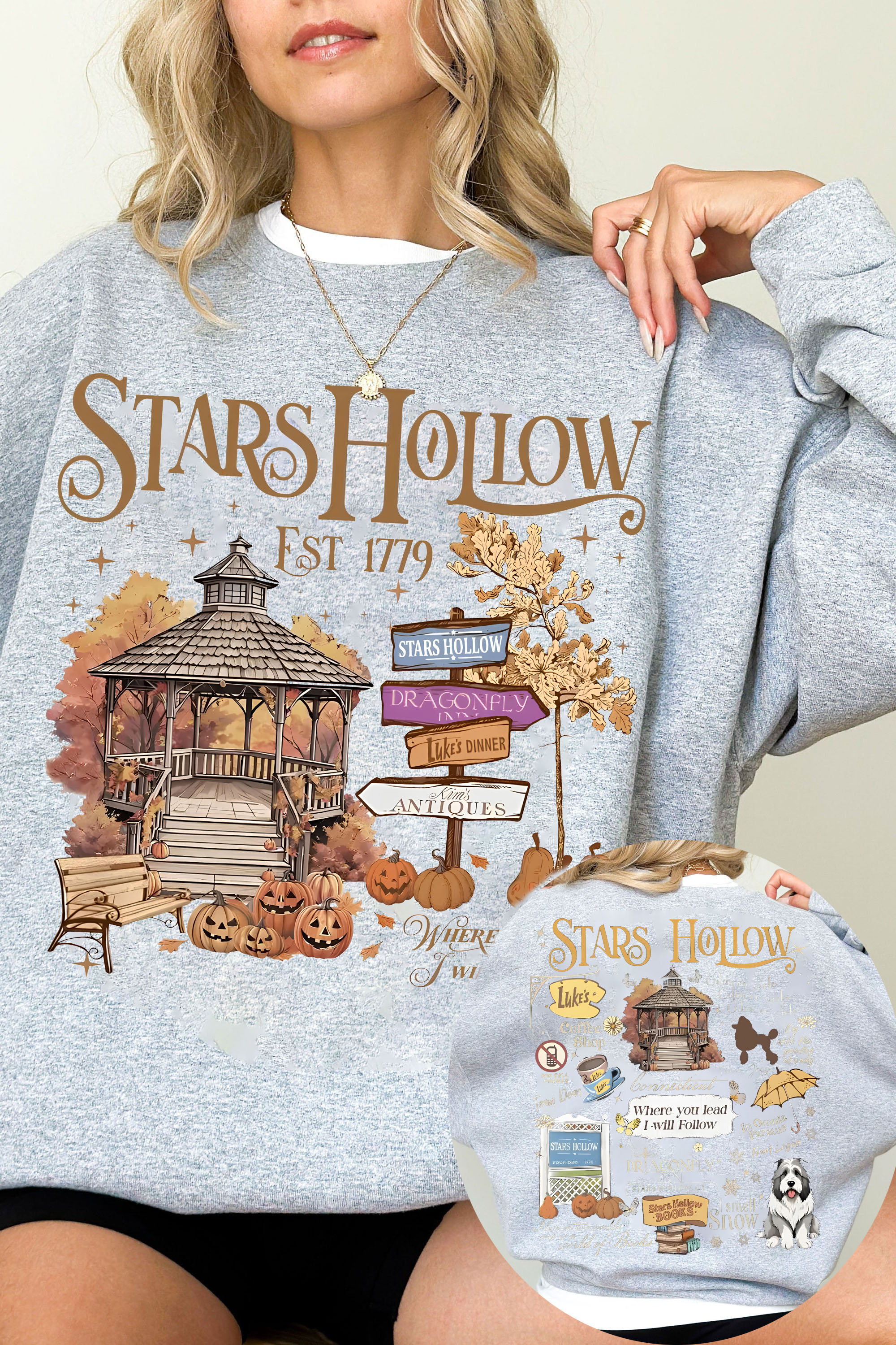 Stars Hollow Luke's Coffee Sweatshirt For Women