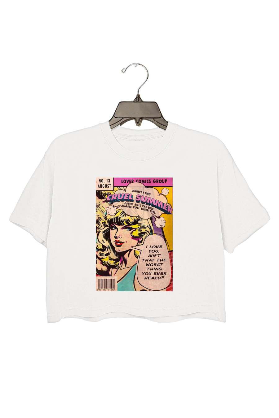 Cruel Summer Vintage Comic Lover Crop Top For Women