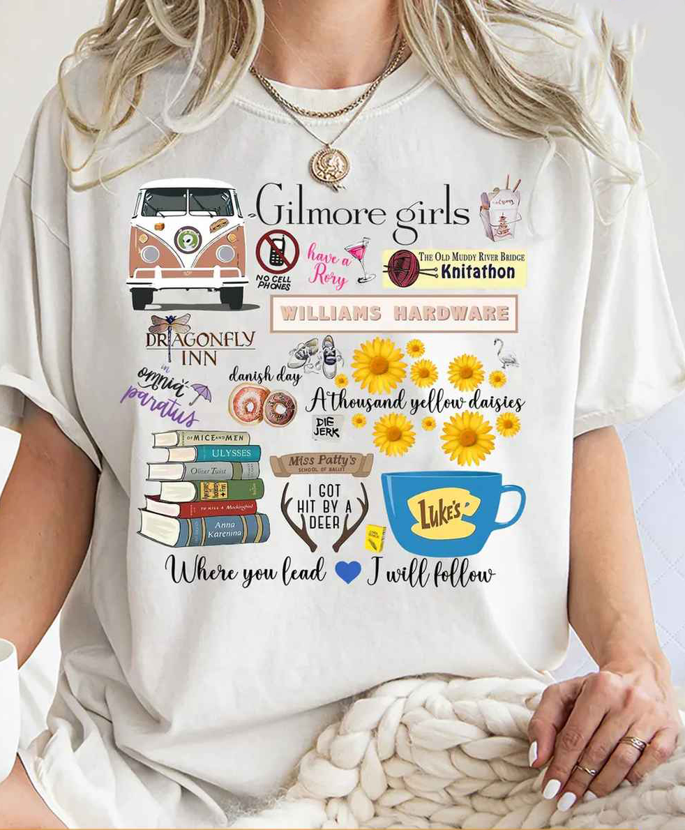 Vintage Stars Hollow tshirt, Gilmore Girls