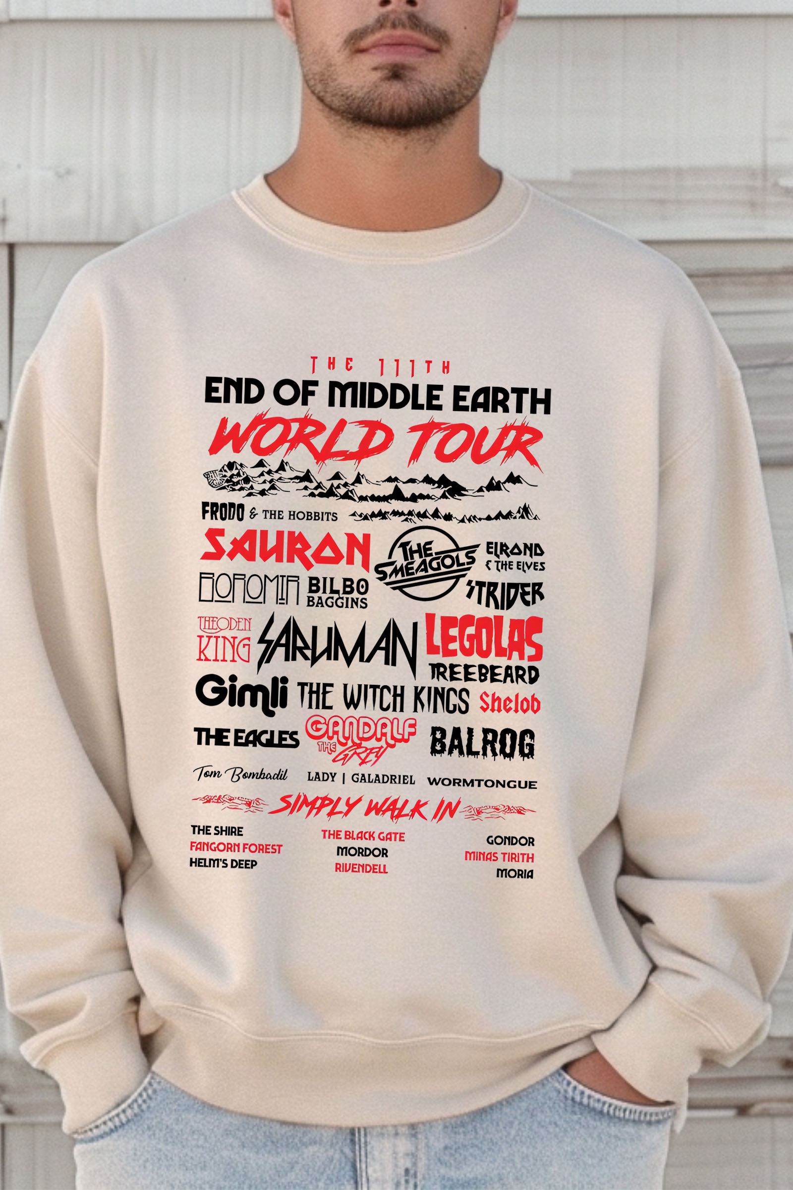 LOTR End of Middle Earth Sweatshirt For Men