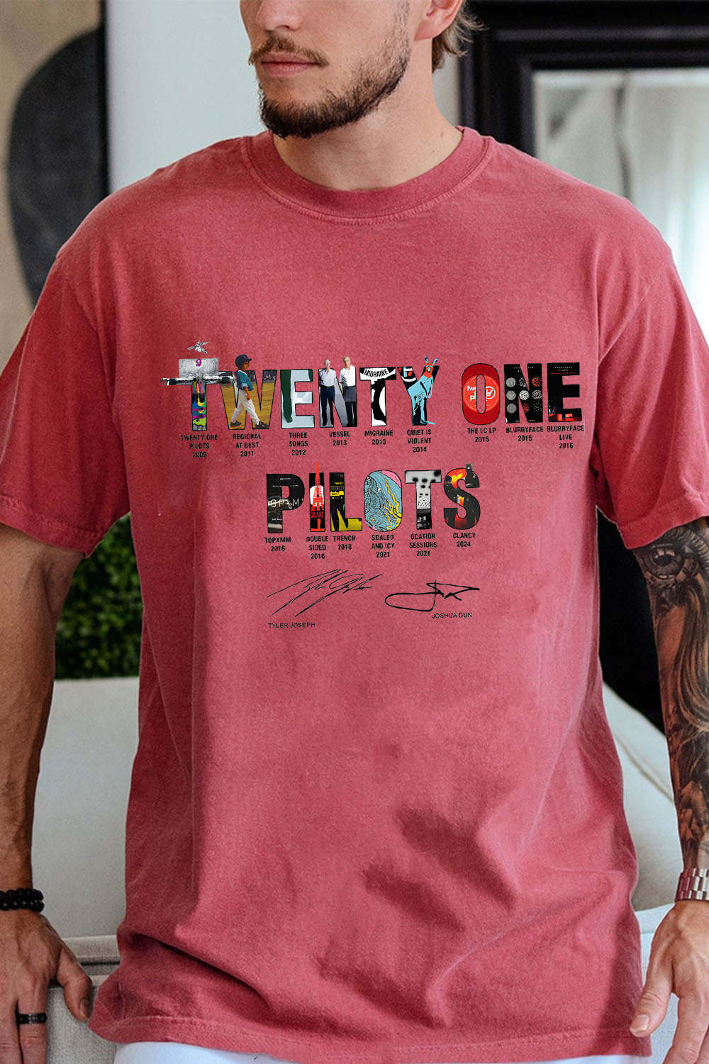 Twenty One Pilots Album Shirt-MEN